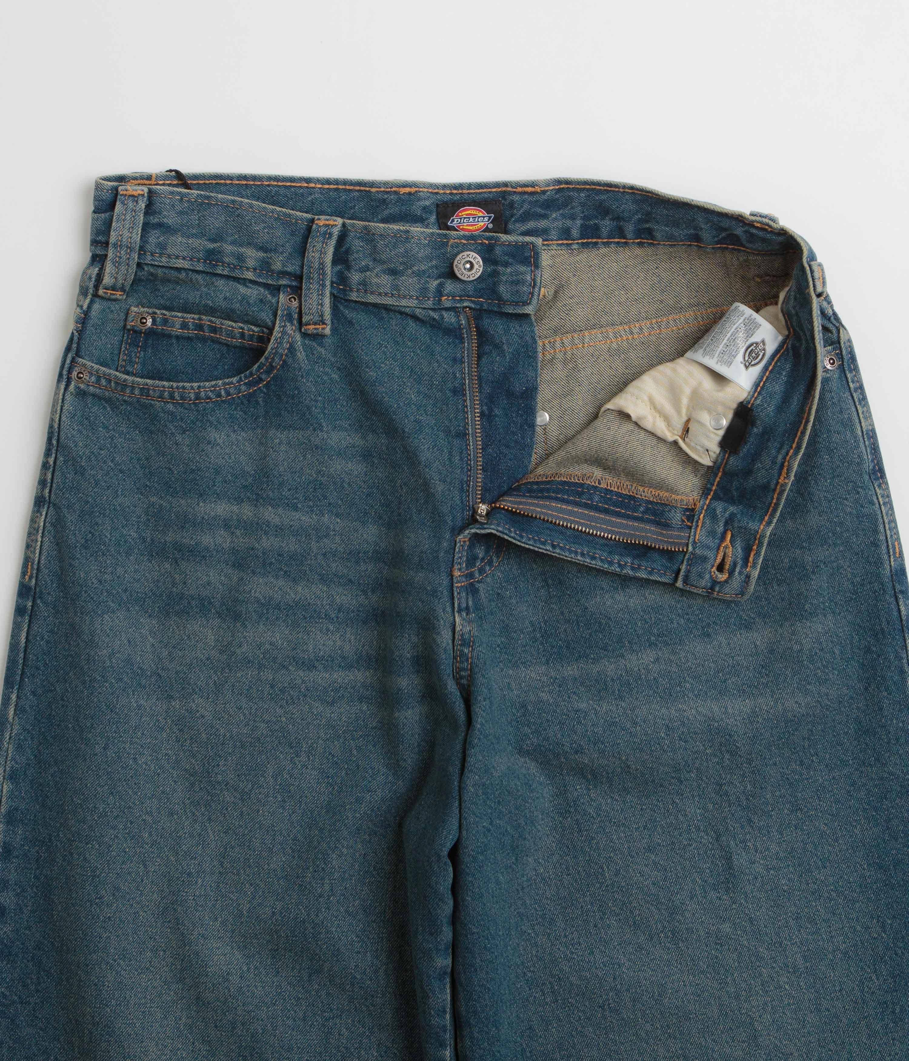 Easy Movement Dickies Hilham Jeans - Khaki Tinted Blue