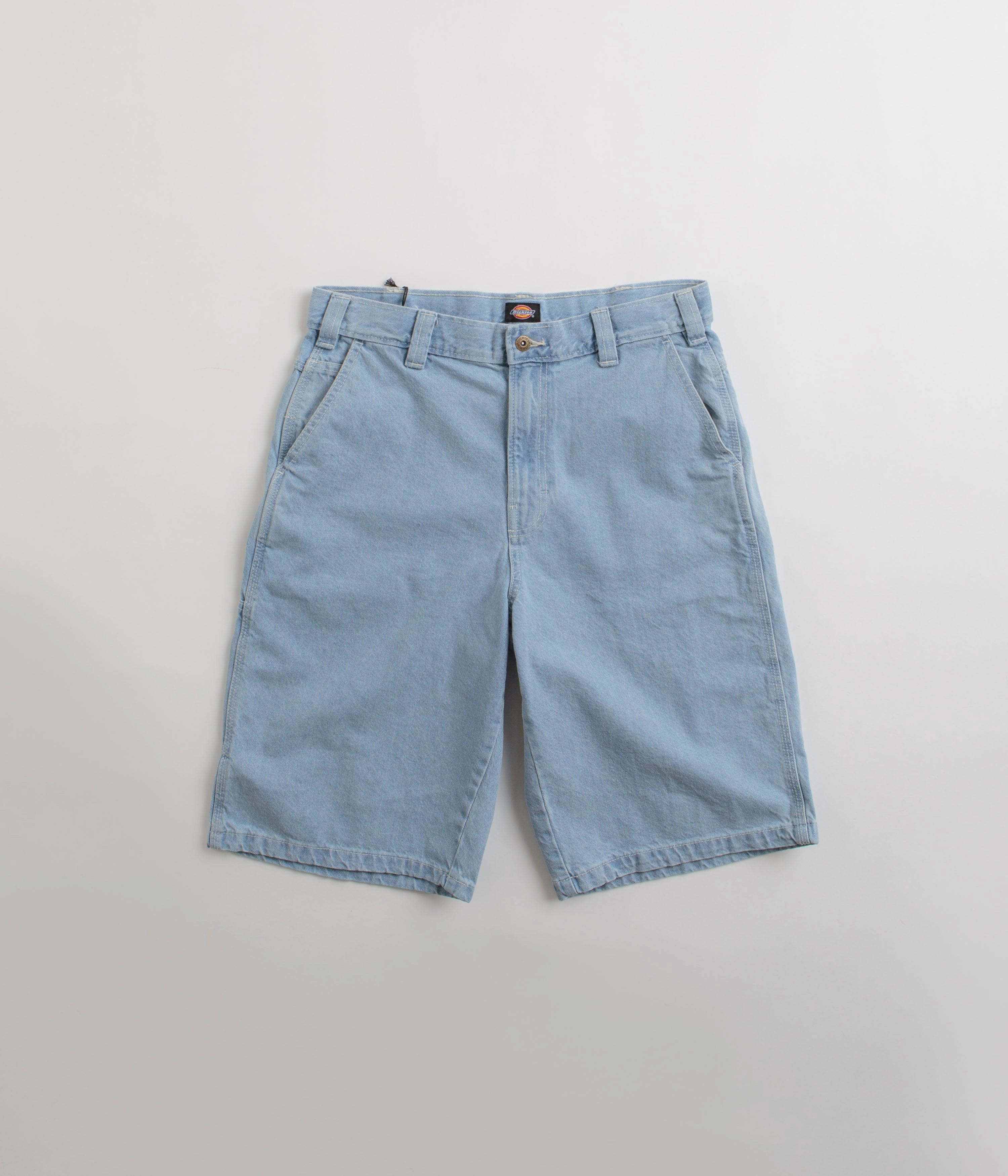 fishing outfit skateboarding gear Dickies Madison Denim Shorts - Vintage Aged Blue