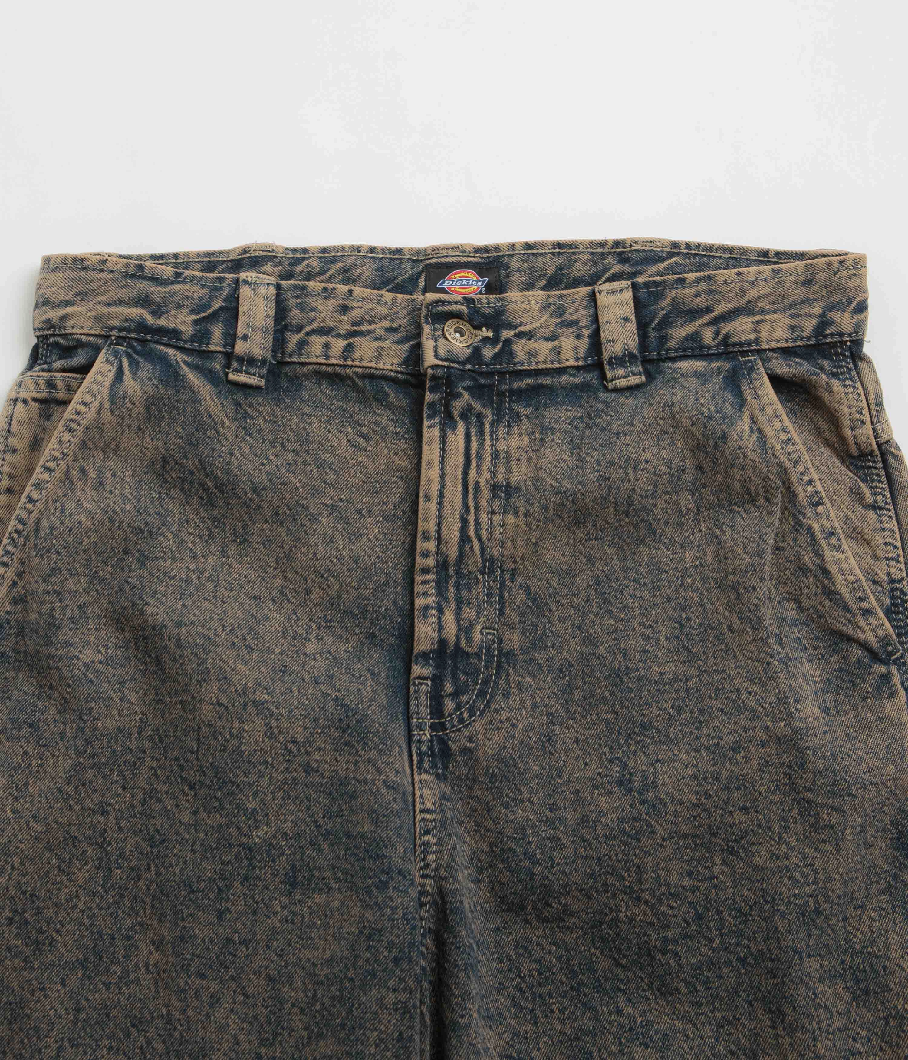 Dickies Madison Jeans - Overdye Brown Wash HighRiseWaist Eco Friendly Dye Process