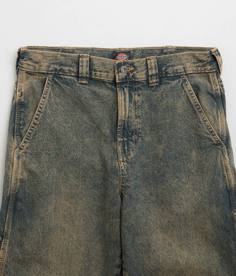 Dickies Stevensville Carpenter Jeans - Yellow Fade Indigo OdorResistantFinish Quick Motion