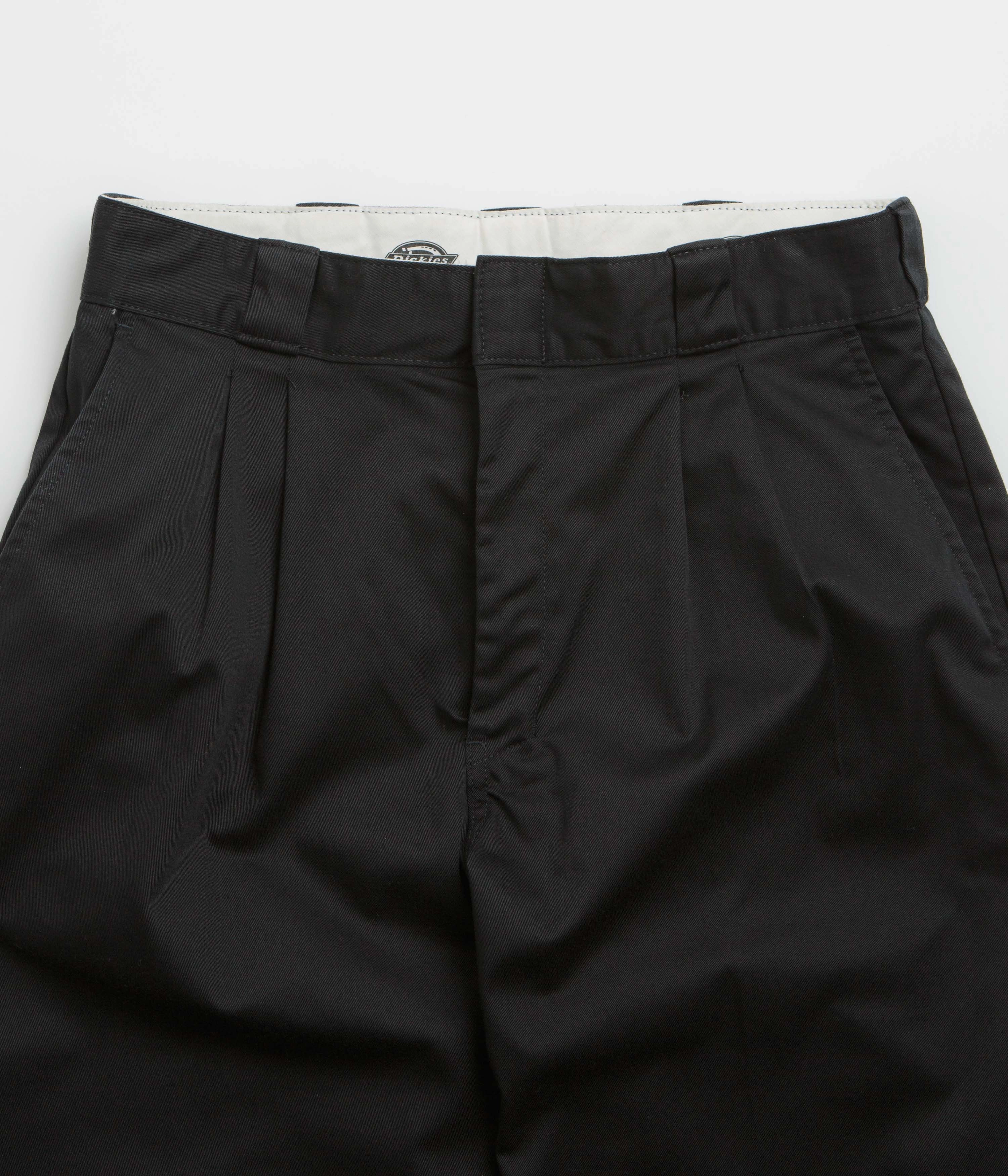 Breathable Design Carbon Infused Fabric Dickies Unionville Pleated Work Pants - Black