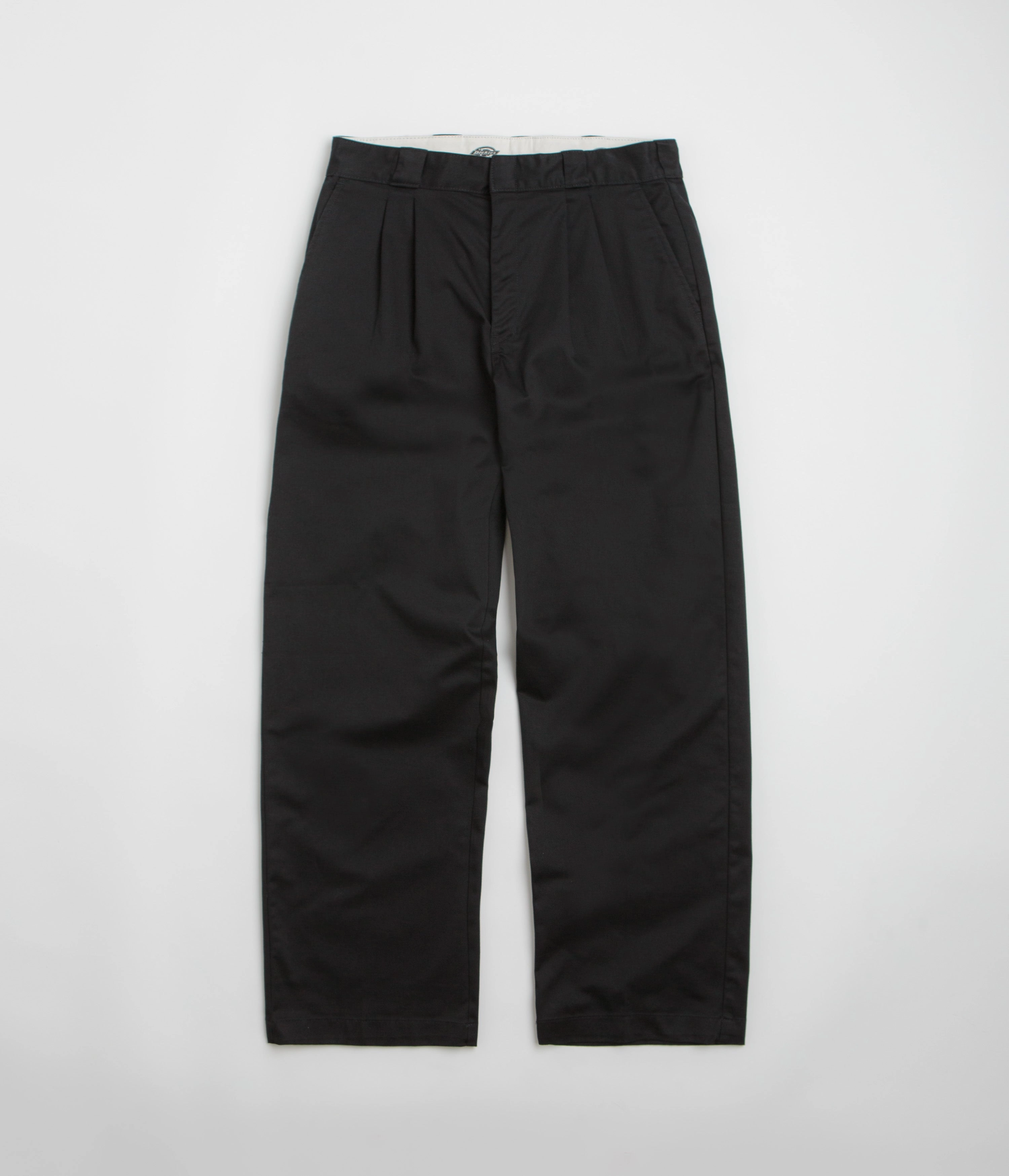 MachineWashable FlexibleMobilityDesign Dickies Unionville Pleated Work Pants - Black