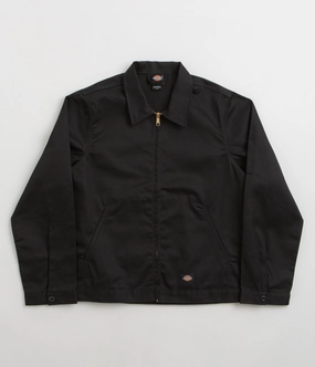 Dickies Unlined Eisenhower Jacket - Black / Black Labor Engineer
