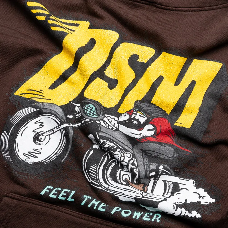Diet Starts Monday Biker Hoodie - Brown warm-toned Formal Occasion