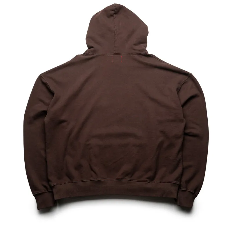 Diet Starts Monday Biker Hoodie - Brown Minimalist Outfit