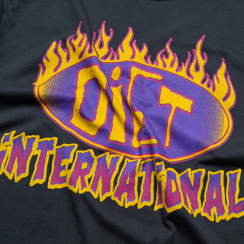 Diet Starts Monday INTL Flame Tee - Vintage Black dry environment