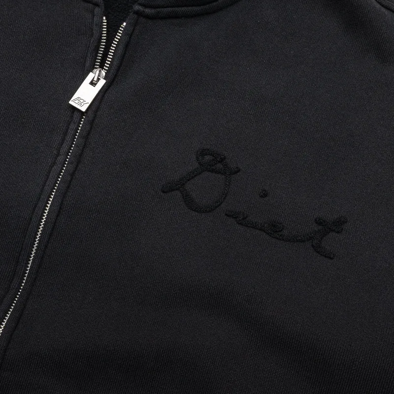 Diet Starts Monday Lightning Full Zip - Vintage Black Classic Style