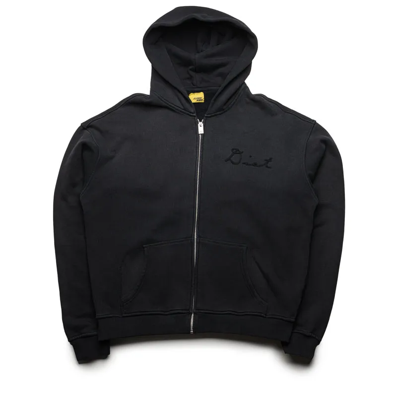 Diet Starts Monday Lightning Full Zip - Vintage Black Ethical Manufacturing