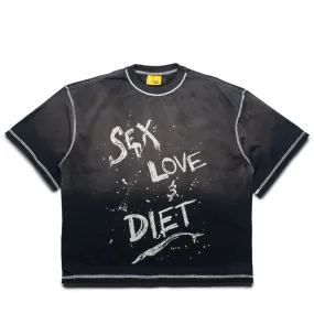 Diet Starts Monday SL&D Splatter Tee - Black Windy day Long sleeve option