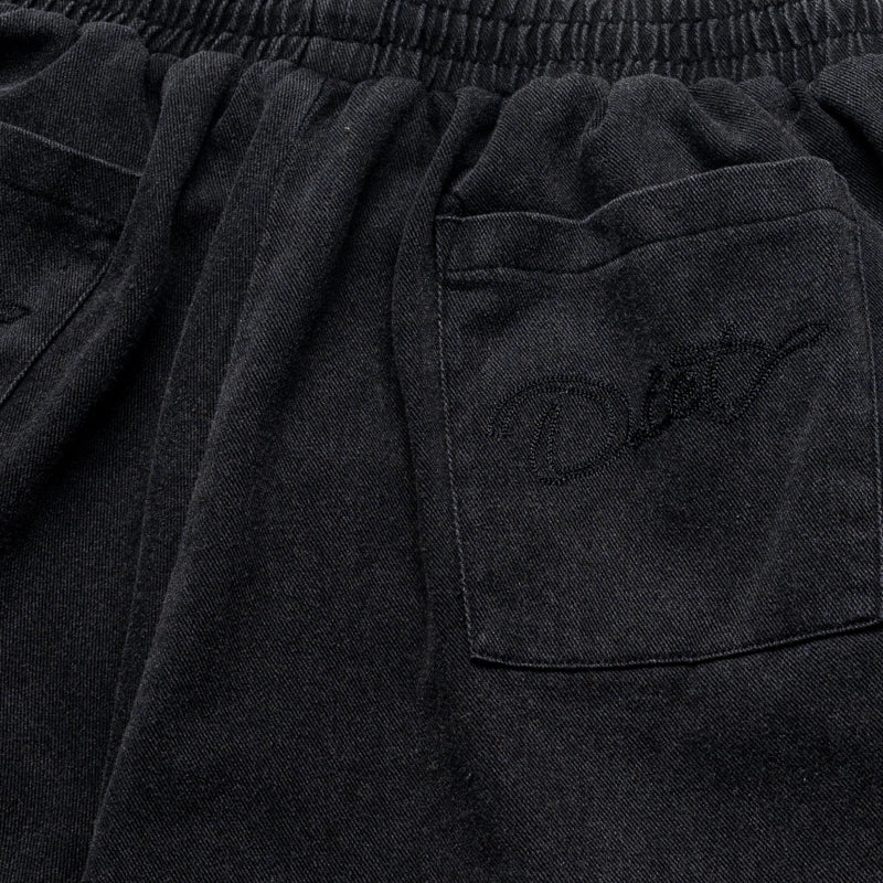Ergonomic Panel Design Diet Starts Monday Canvas Cargo Shorts - Black