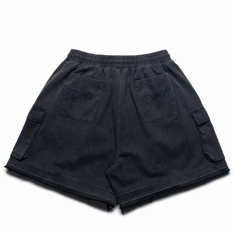 Sweat Wicking Fabric Diet Starts Monday Canvas Cargo Shorts - Black