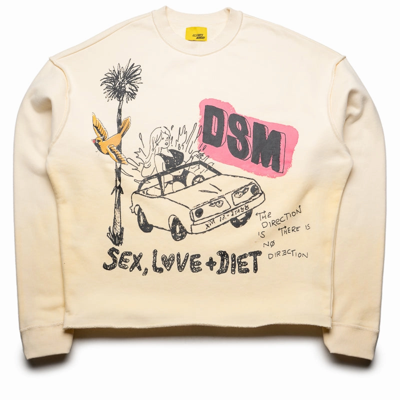 Light Ease Diet Starts Monday SL&D Sweatshirt - Antique White