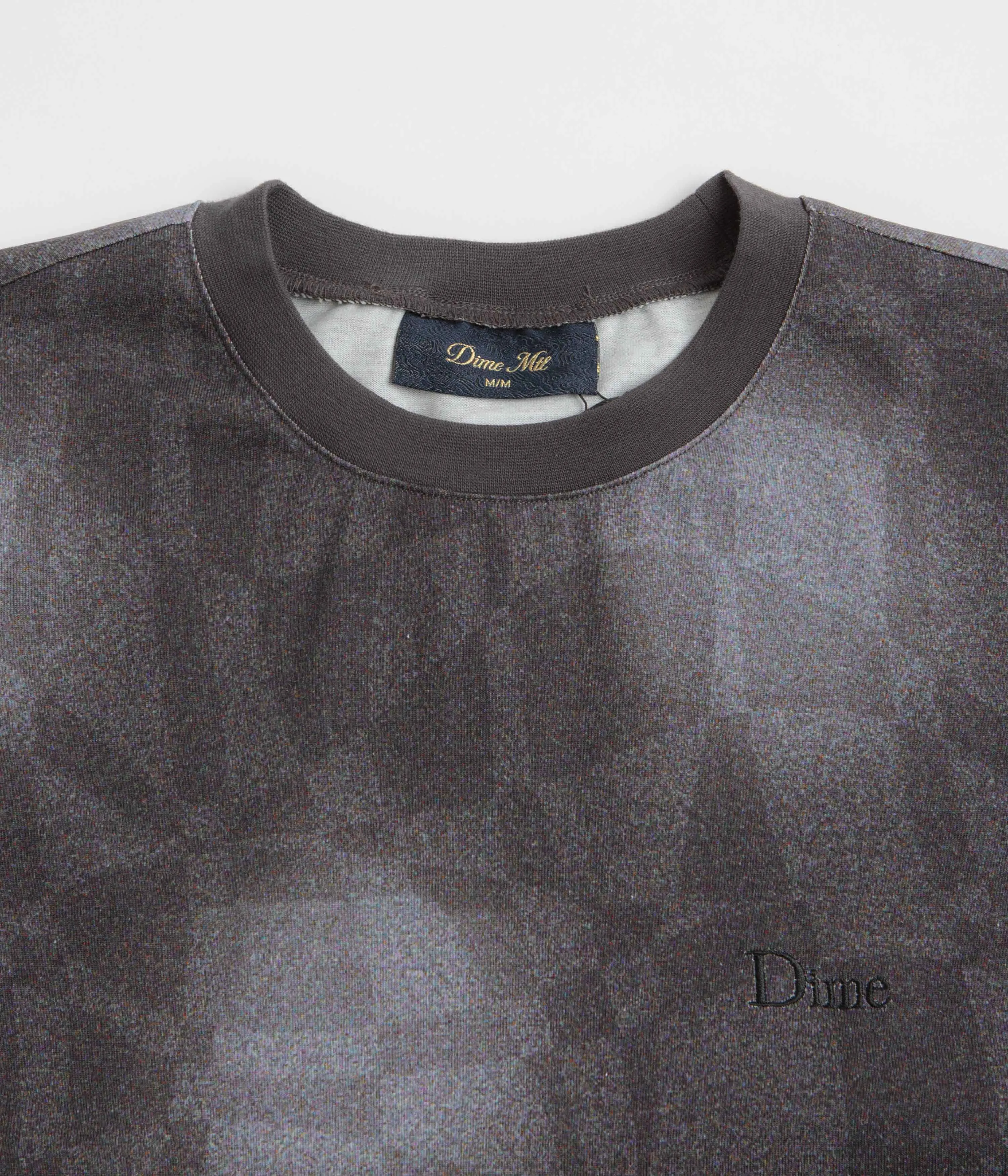 Hook And Loop Party outfit Dime Abstract Long Sleeve T-Shirt - Static Black