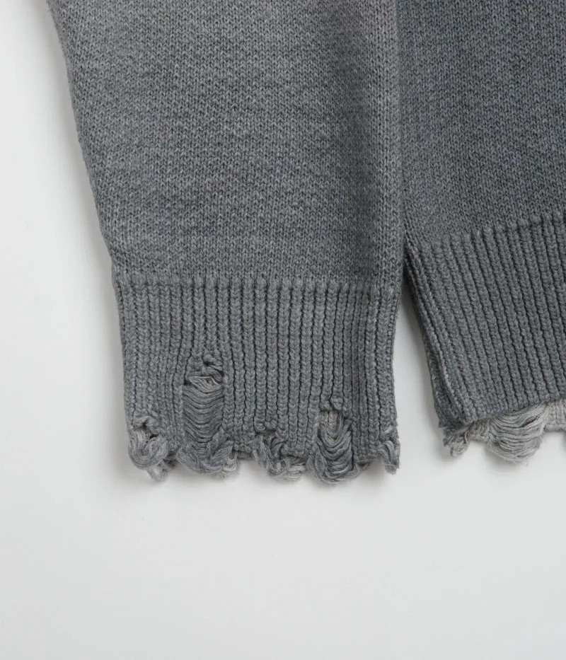 Travel Bold Dime Cat Knit Sweatshirt - Storm