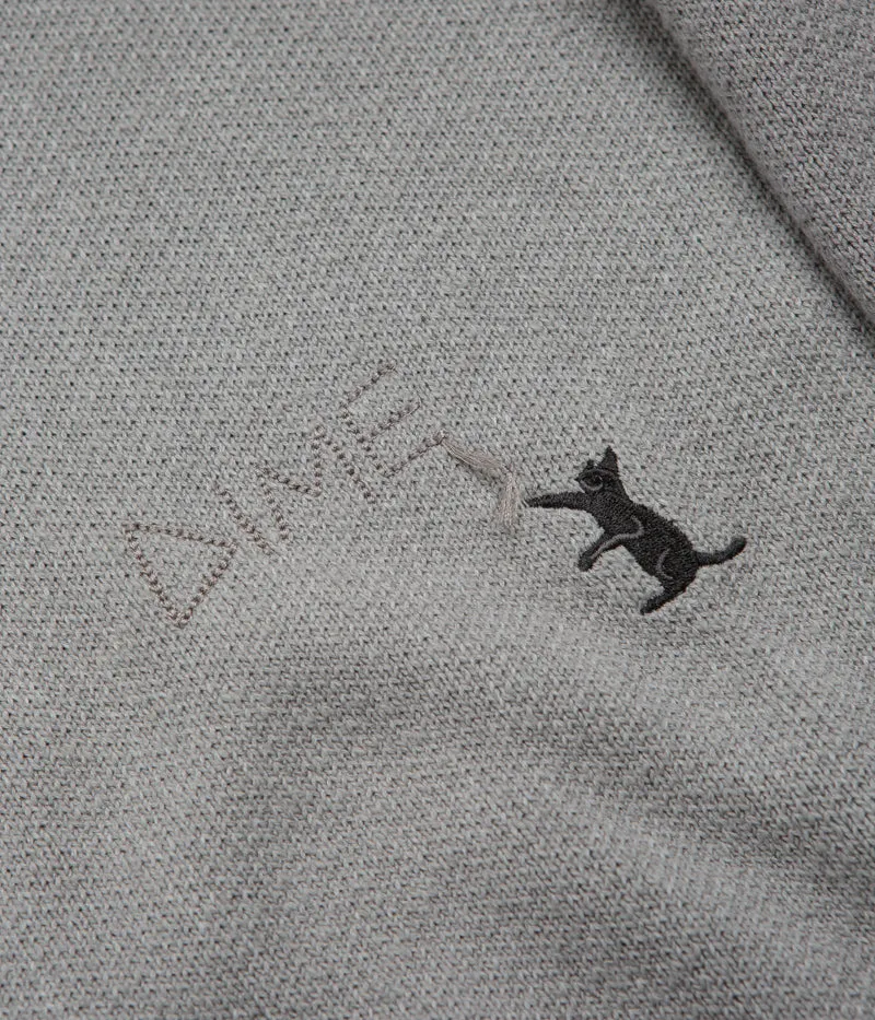 Dime Cat Knit Sweatshirt - Storm Retro Print Coffee Run