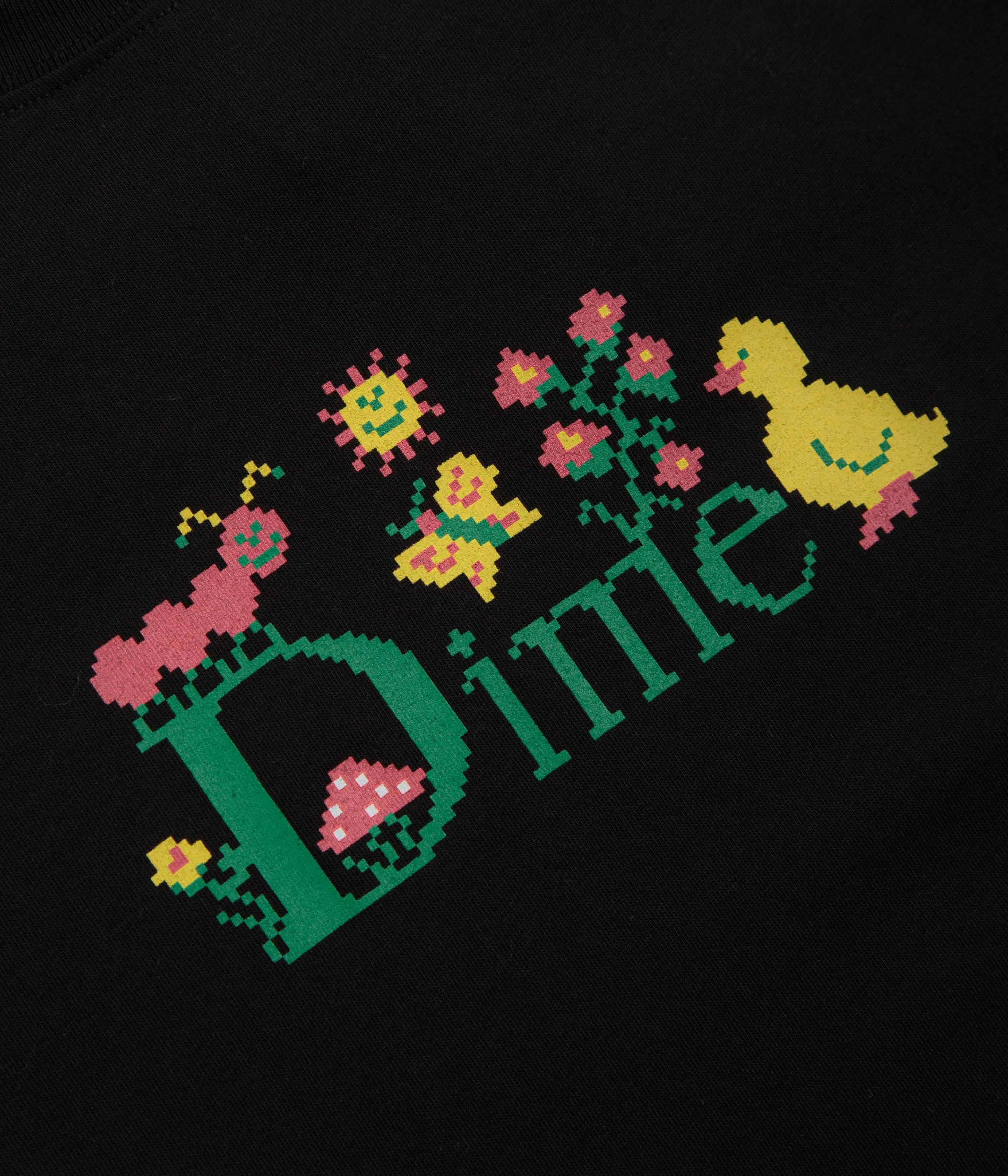 ethical fashion Dime Classic Cross Stitch T-Shirt - Black