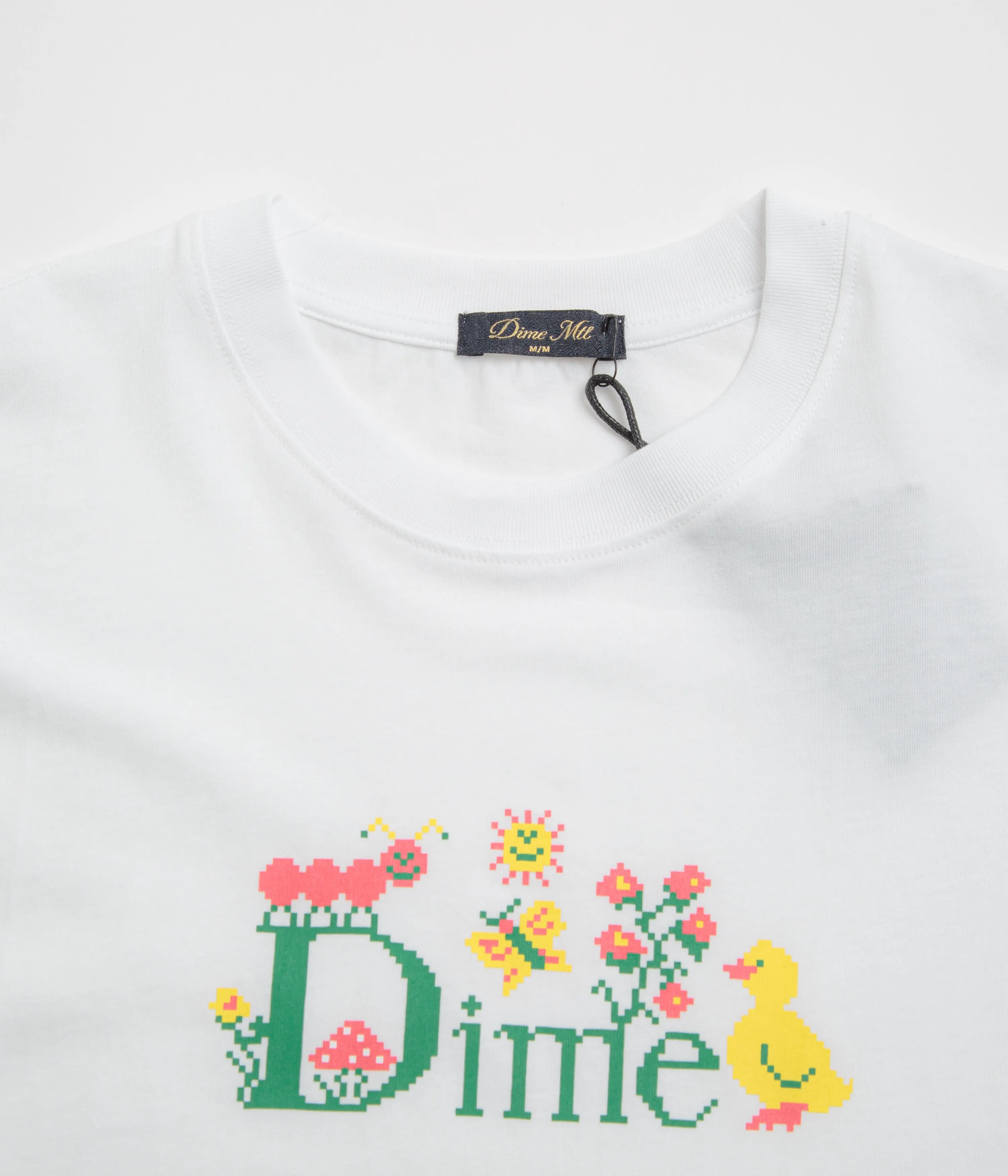 Dime Classic Cross Stitch T-Shirt - White simple accessories poolside outfit