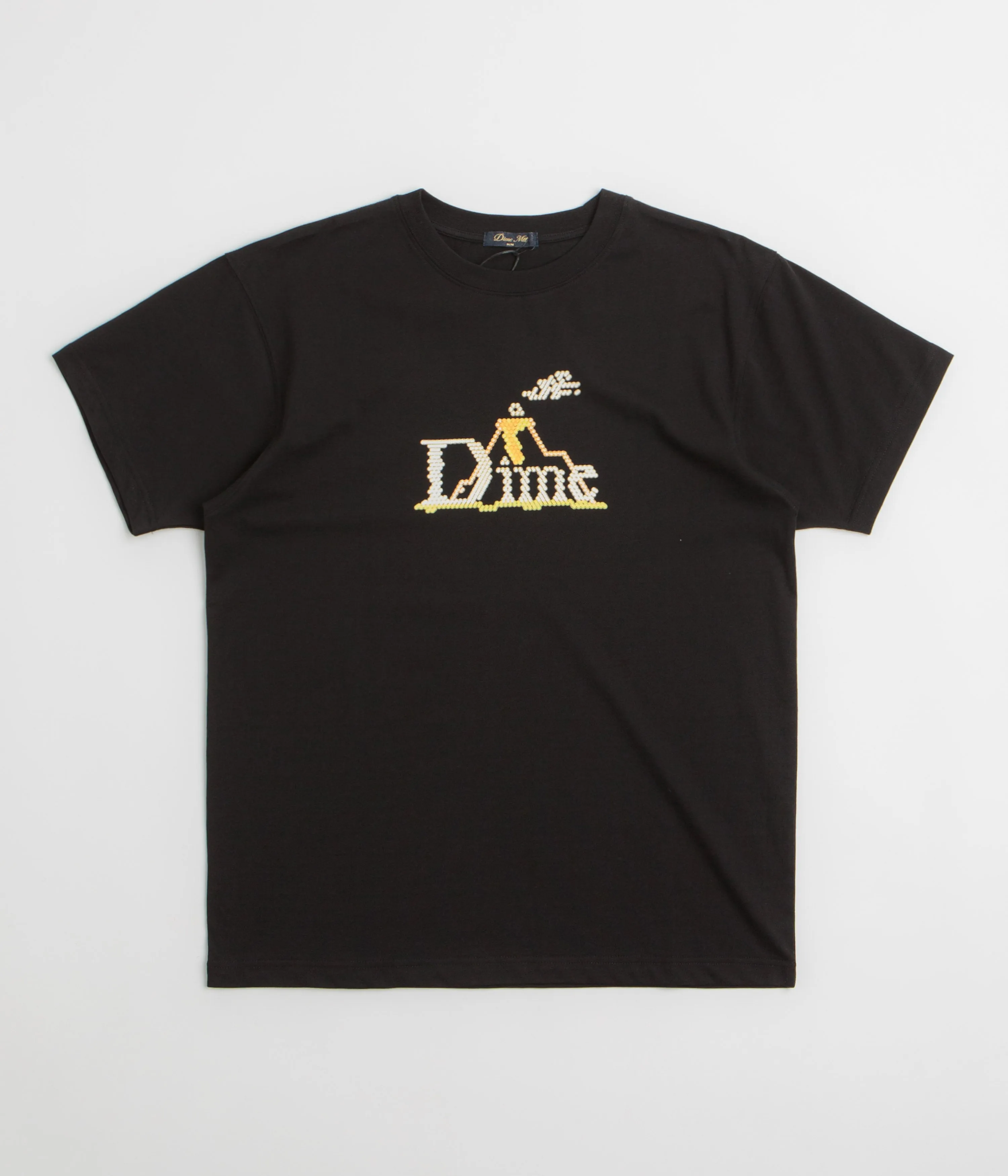 Dime Classic Lightbright T-Shirt - Black nighttime venue Buttoned