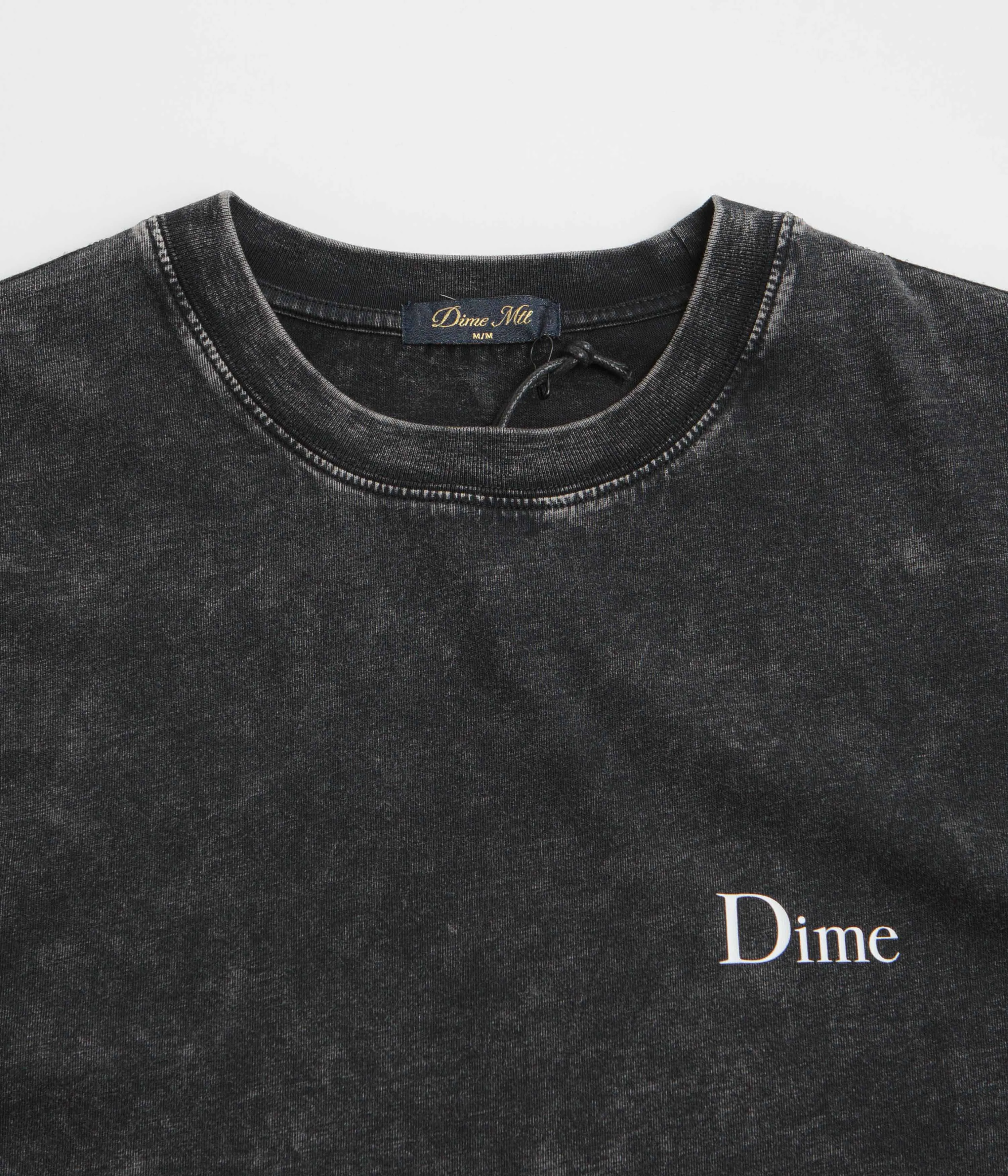 statement details Dime Classic Small Logo T-Shirt - Faded Black