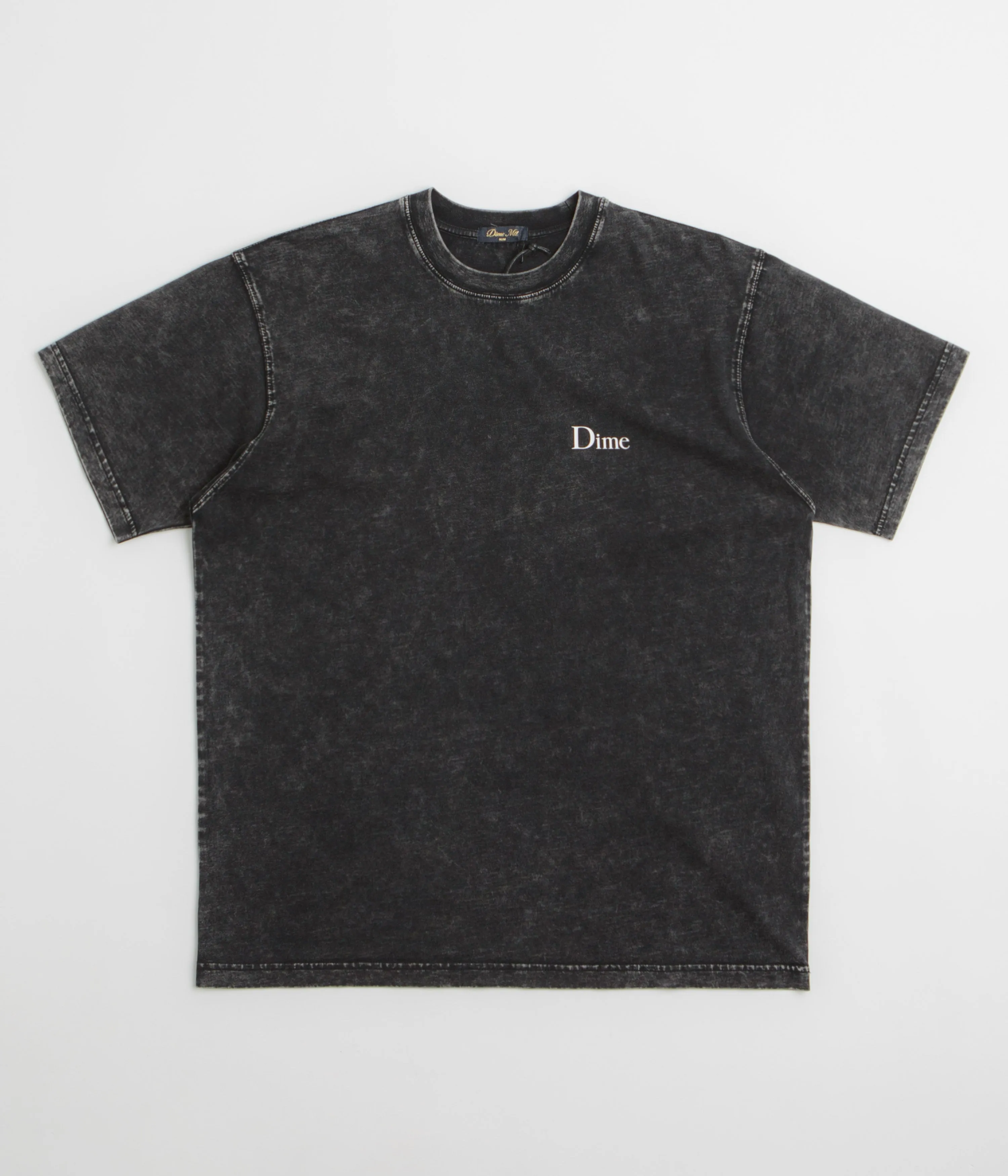 Dime Classic Small Logo T-Shirt - Faded Black uniqueness camping venue