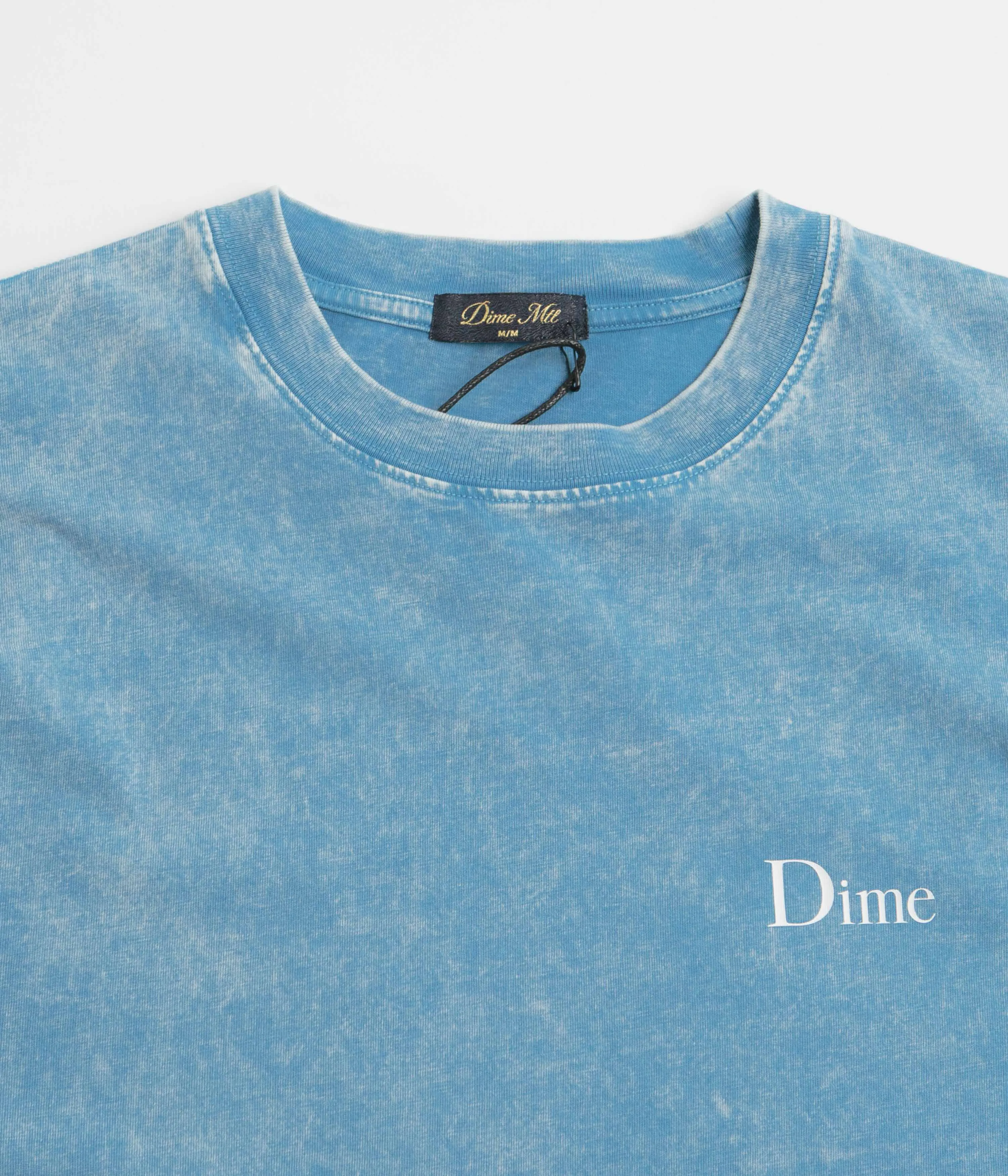 Flats Dime Classic Small Logo T-Shirt - Faded Sky