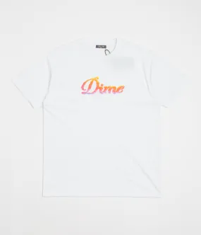 Dime Cursive Cloud T-Shirt - White trendy details