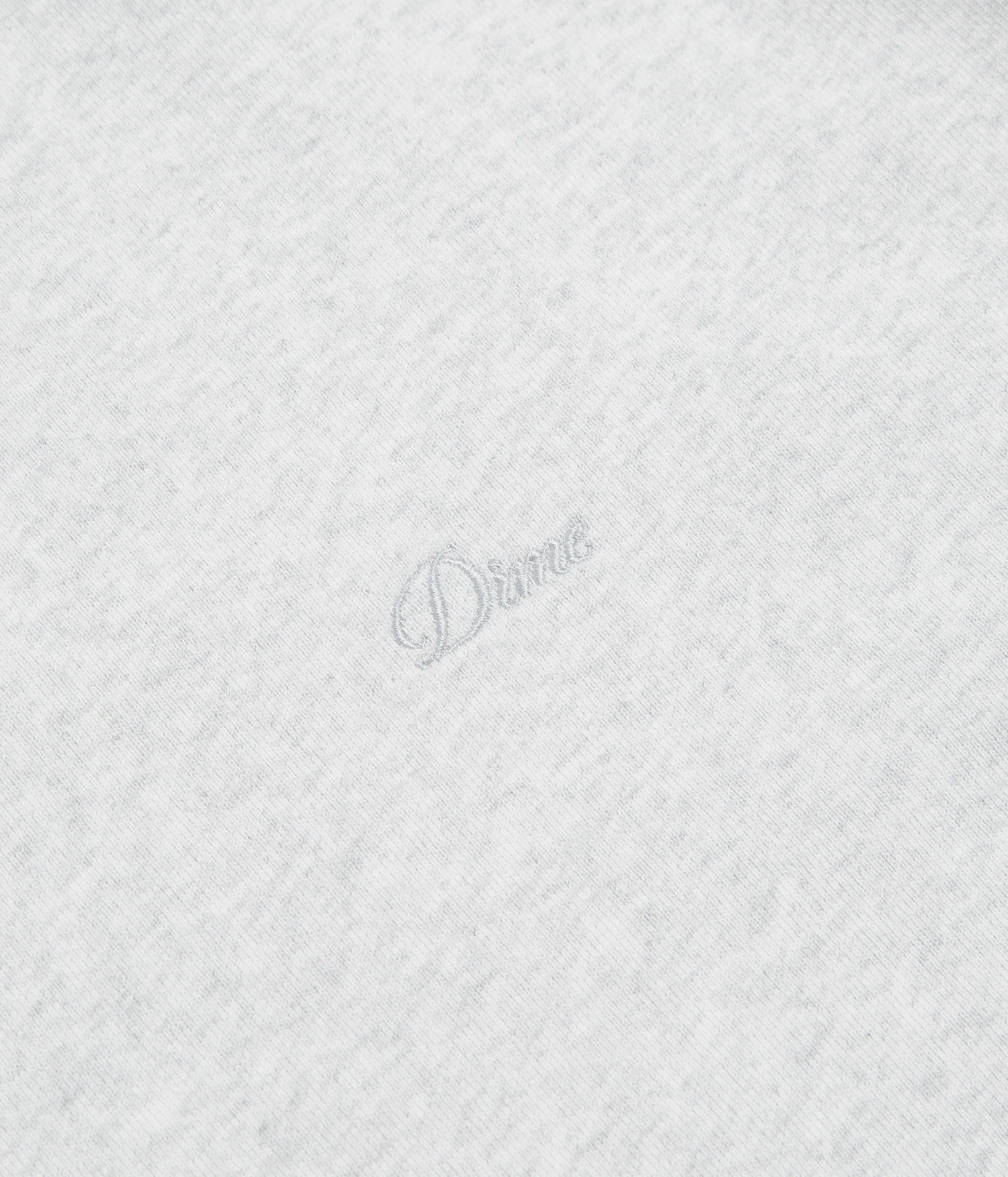 side pocket Hidden Storage Dime Cursive Small Logo Crewneck Sweatshirt - Ash