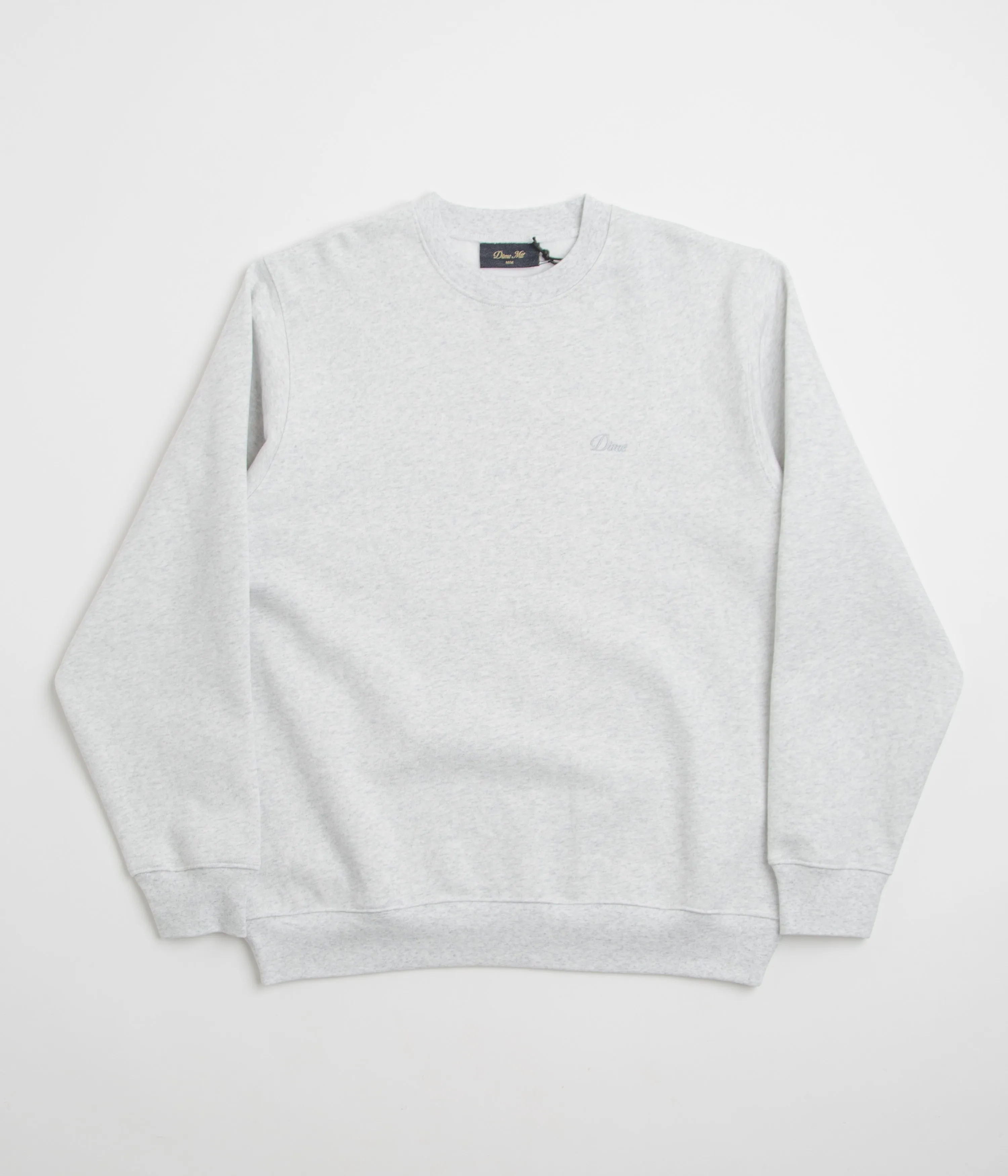 Dime Cursive Small Logo Crewneck Sweatshirt - Ash Urban Trend Ombre