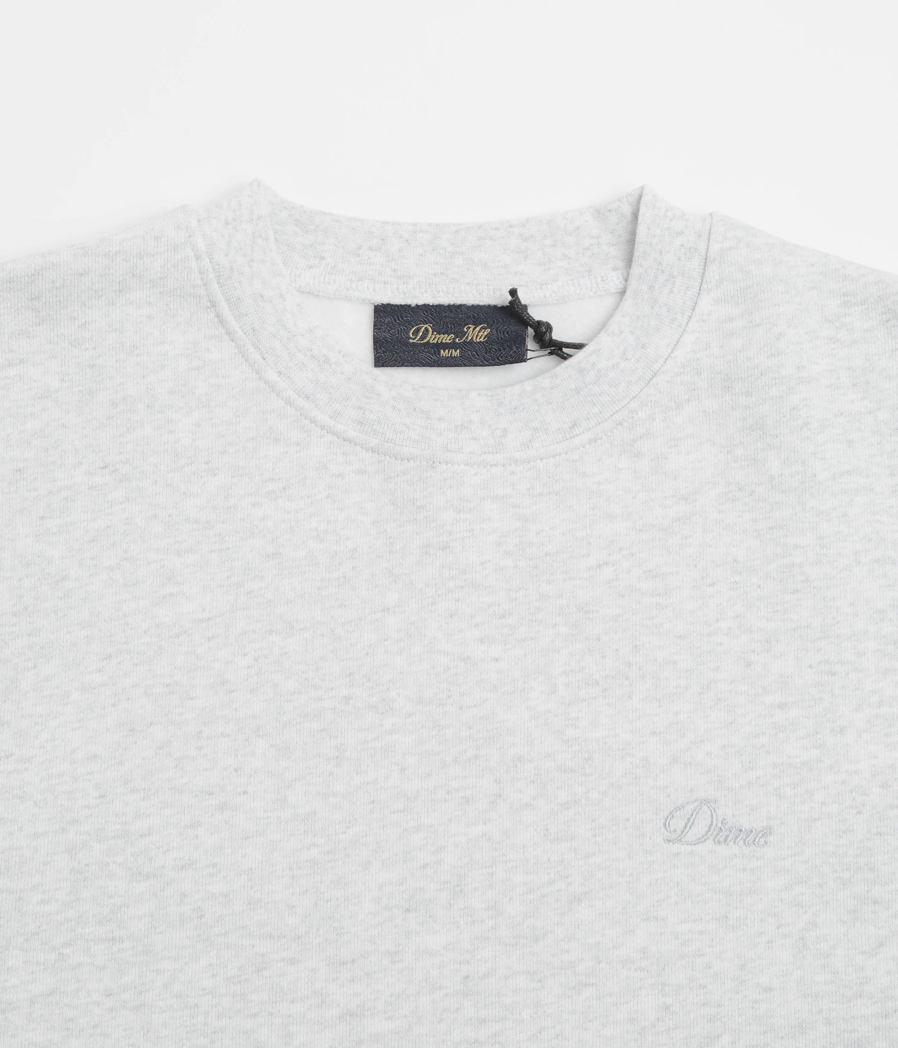Dime Cursive Small Logo Crewneck Sweatshirt - Ash Popular product budget friendly