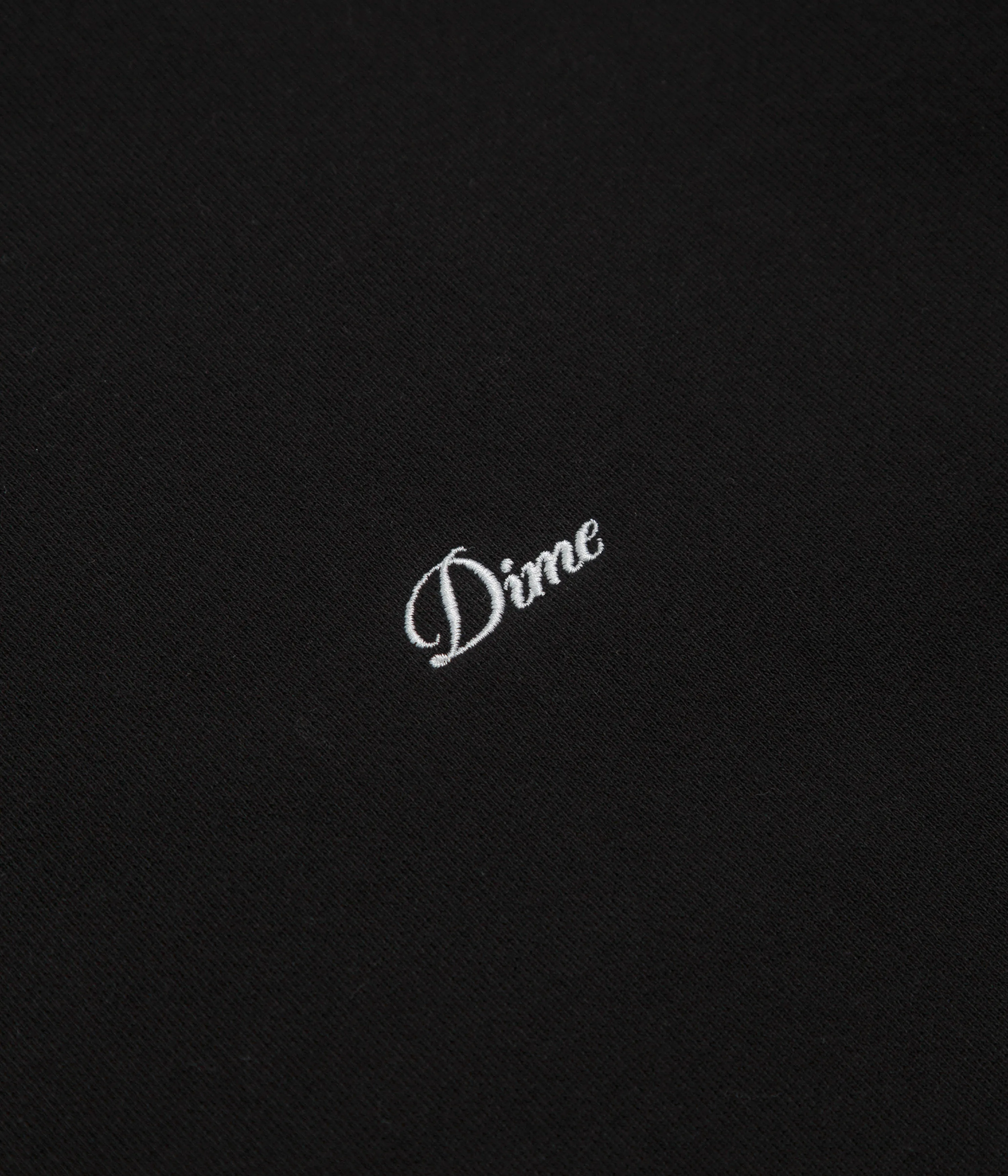 Outdoor Adventure Dime Cursive Small Logo Crewneck Sweatshirt - Black