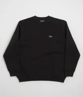 Weekend Active Dime Cursive Small Logo Crewneck Sweatshirt - Black