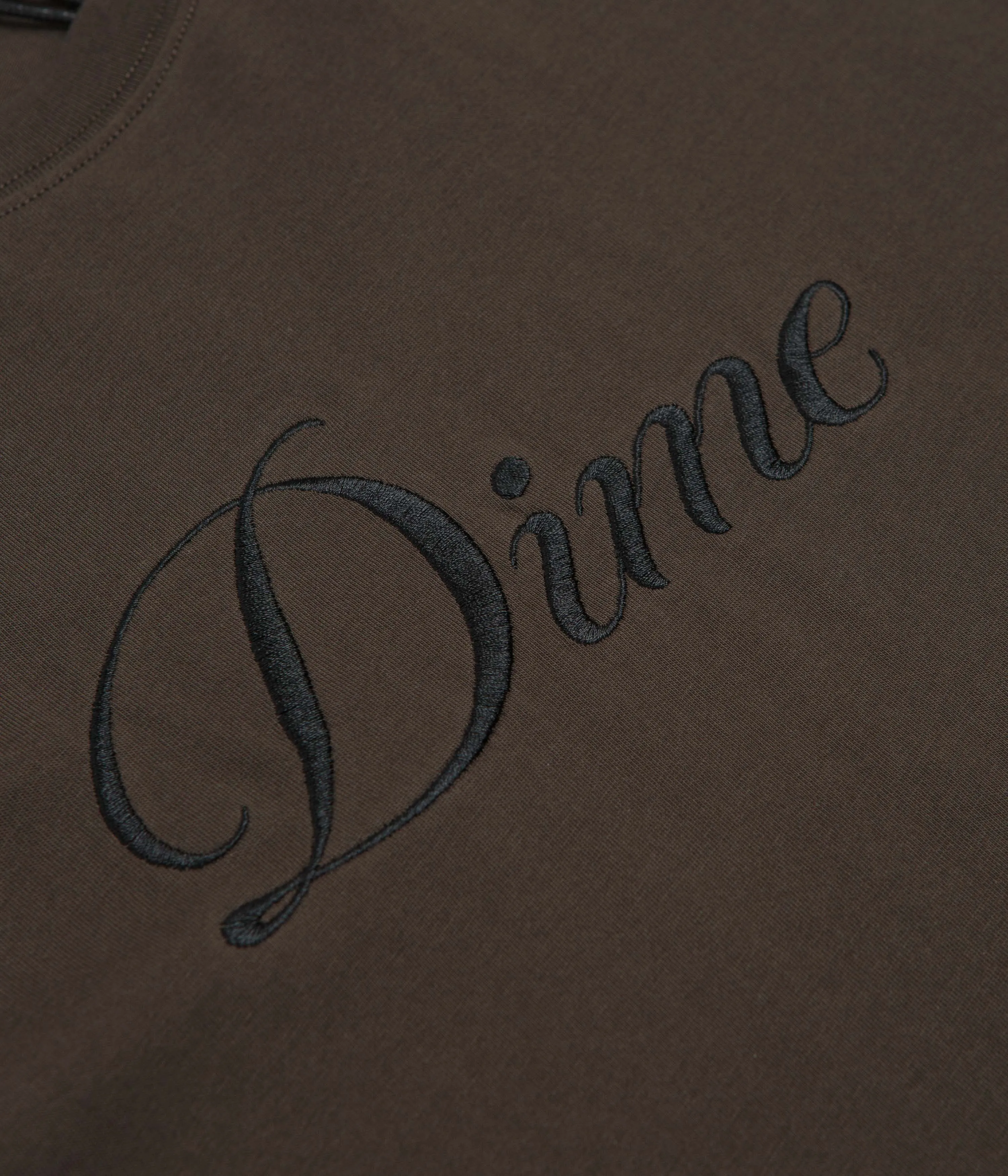 Dime Cursive T-Shirt - Vintage Black skating venue Functional