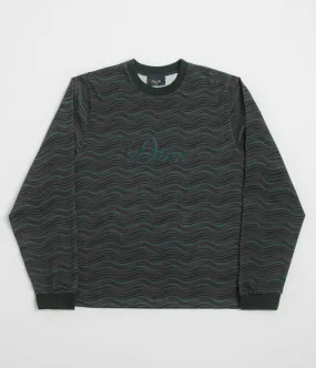 skinny pants silhouette Dime Transmission Long Sleeve T-Shirt - Emerald