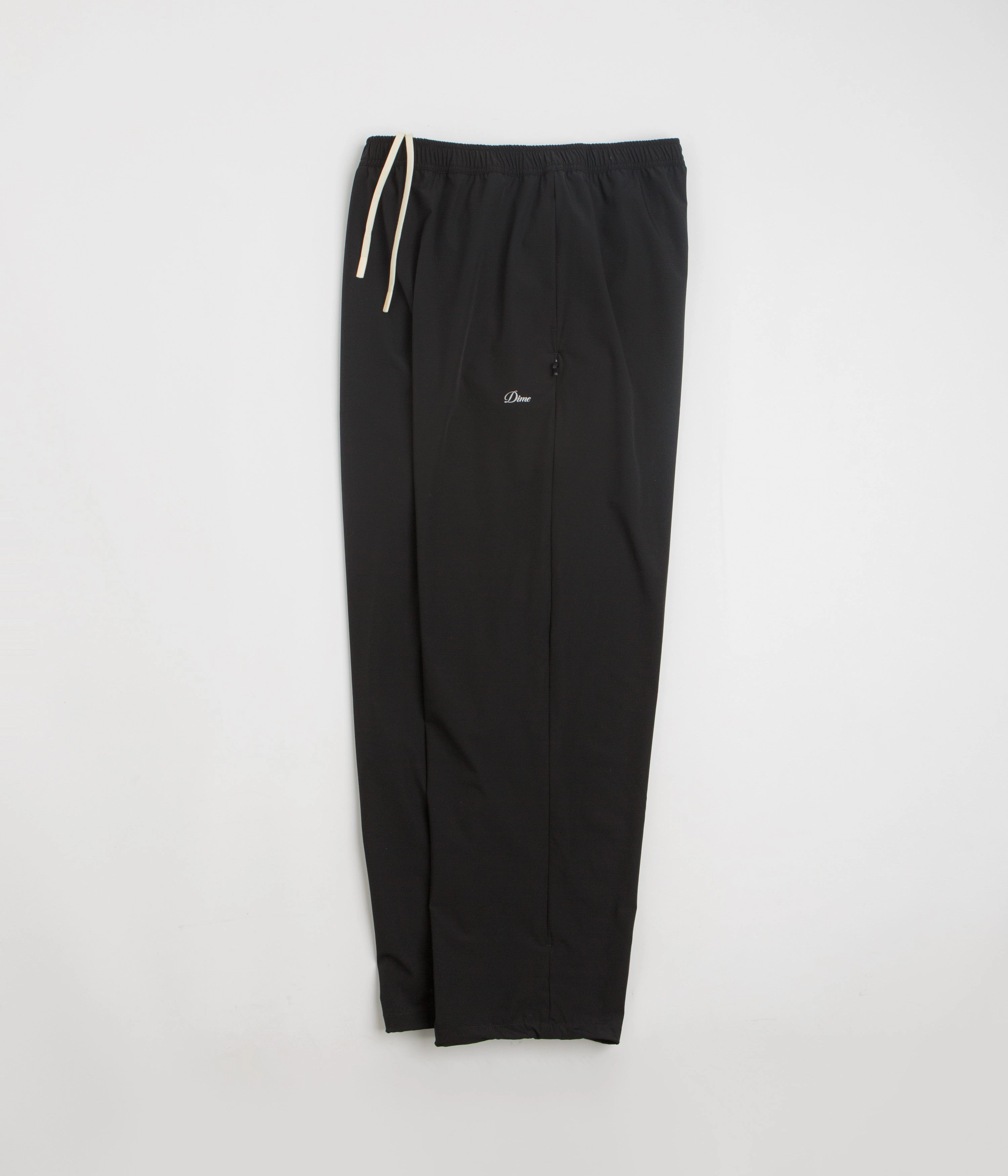 AdjustableWaistband Dime Athletic Zip Pants - Black