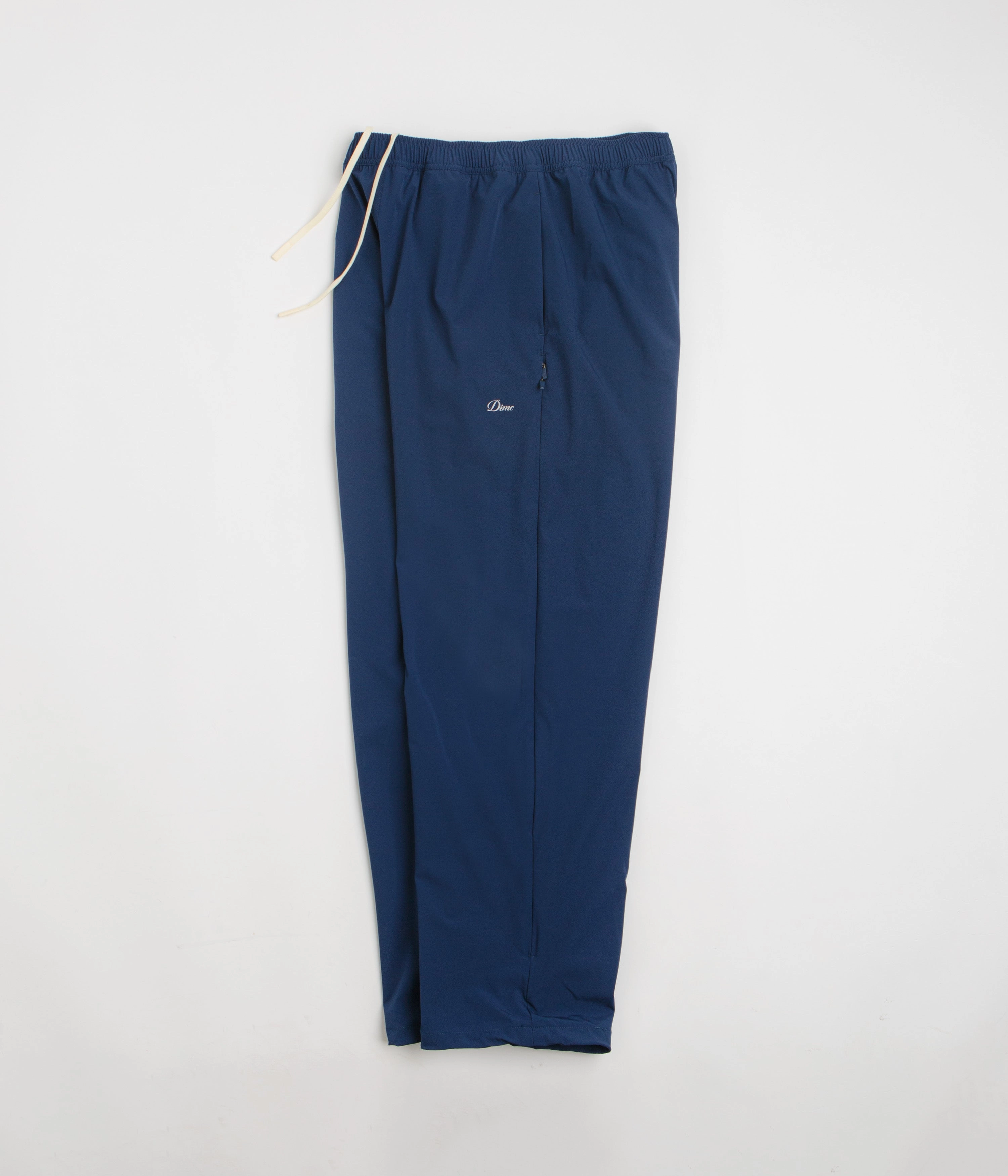 Vintage Wash Dime Athletic Zip Pants - Dark Blue