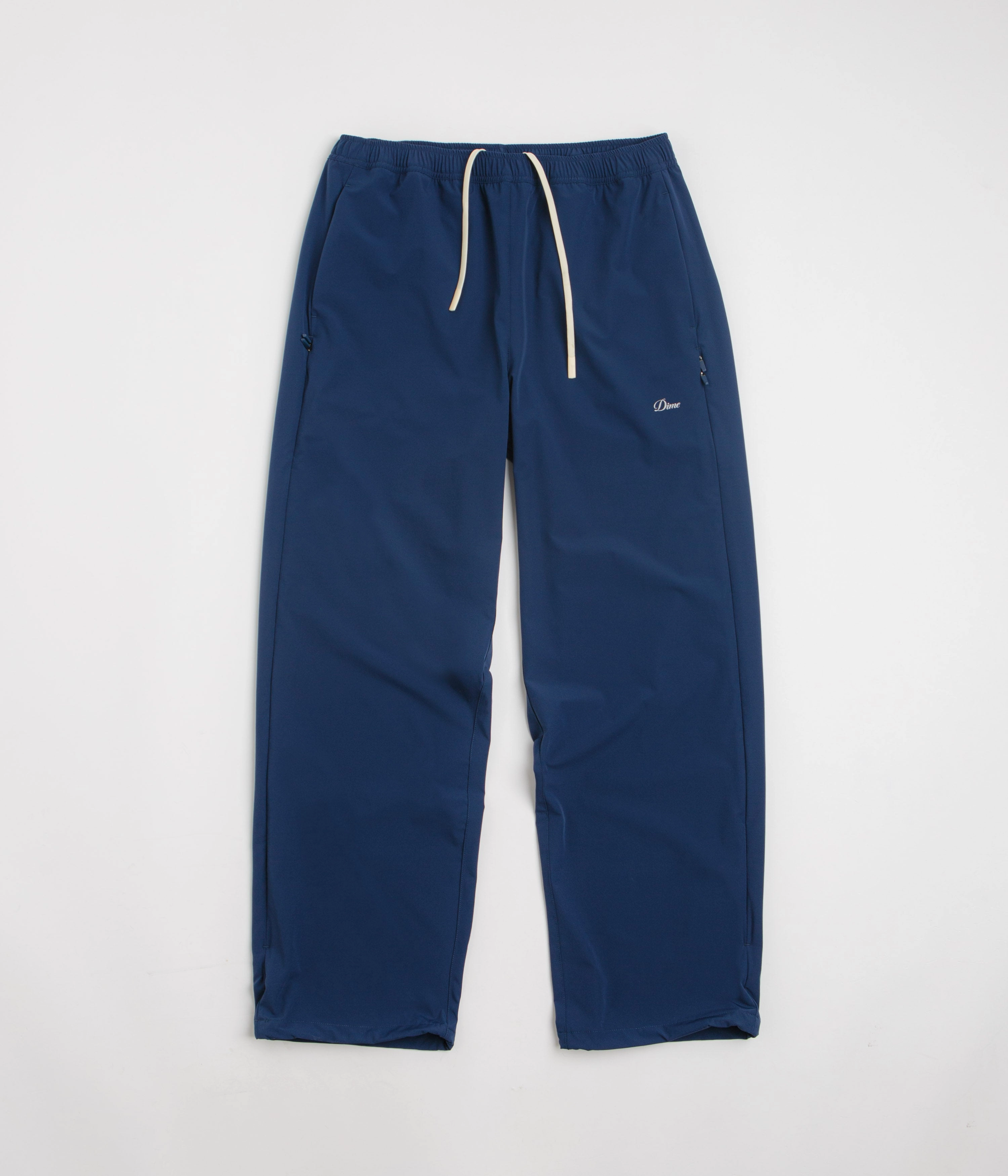 Dime Athletic Zip Pants - Dark Blue slim fit