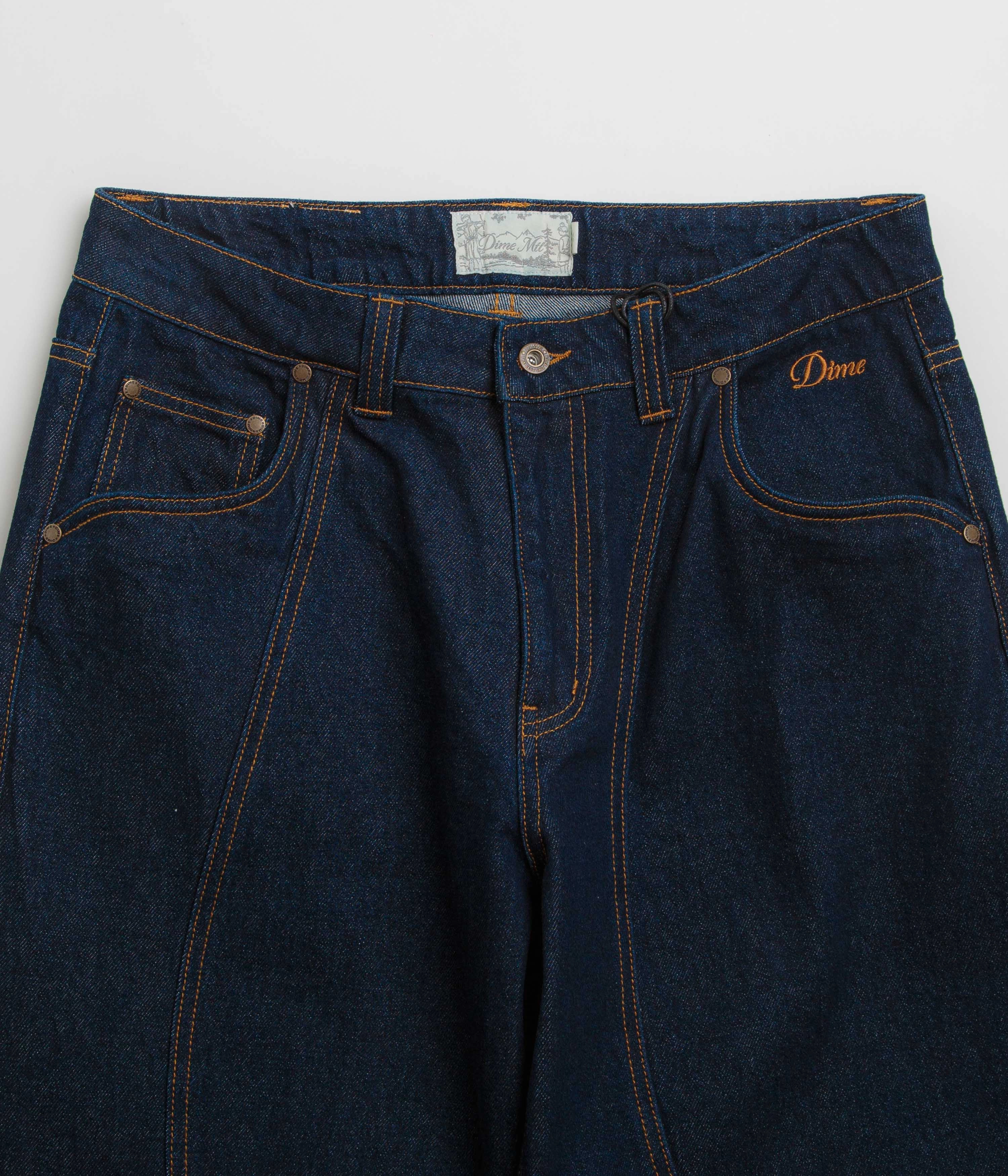 Plus-size option Dime Classic Baggy Denim Pants - Indigo Paneled