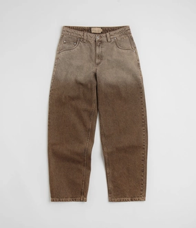 Straight Leg Dime Classic Baggy Jeans - Dipped Sandblasted Brown