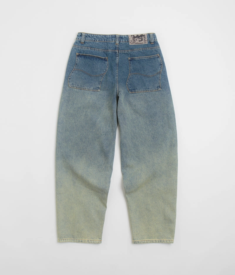 Dynamic Fit Customizable length Dime Classic Baggy Jeans - Dipped Sandblasted Indigo