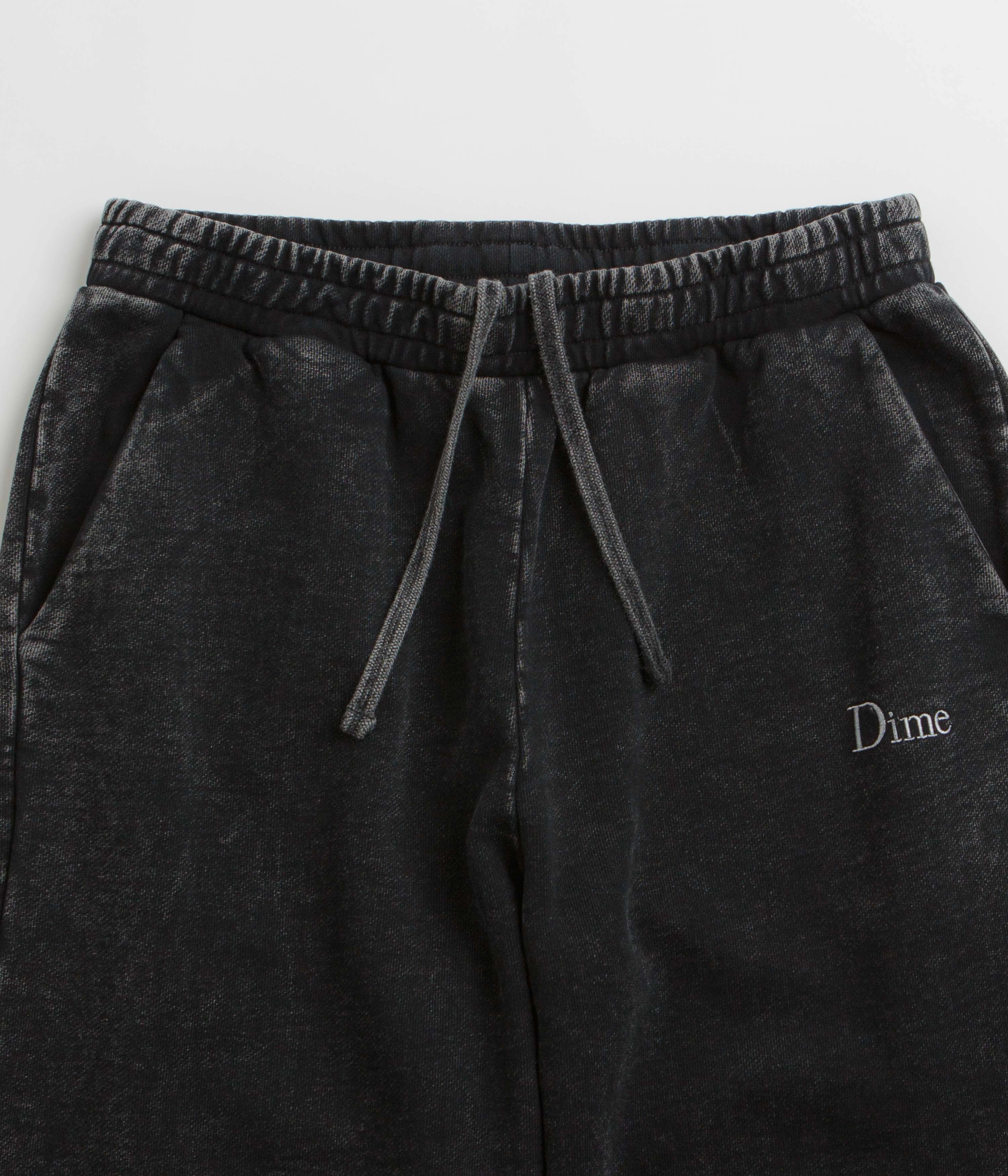 Work Friendly Dime Classic French Terry Sweatpants - Faded Black
