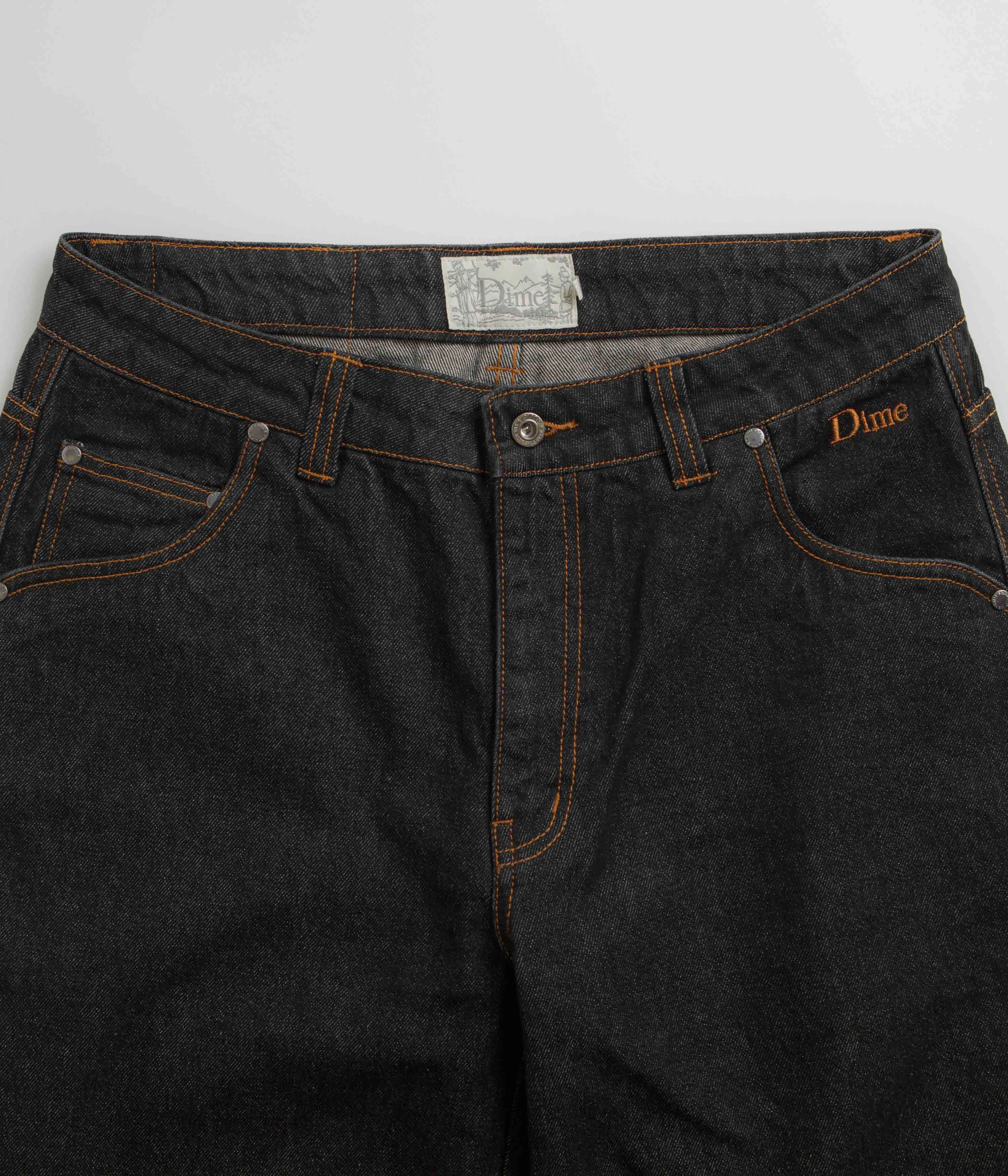 Perfect Stretch Dime Classic Relaxed Jeans - Black Washed