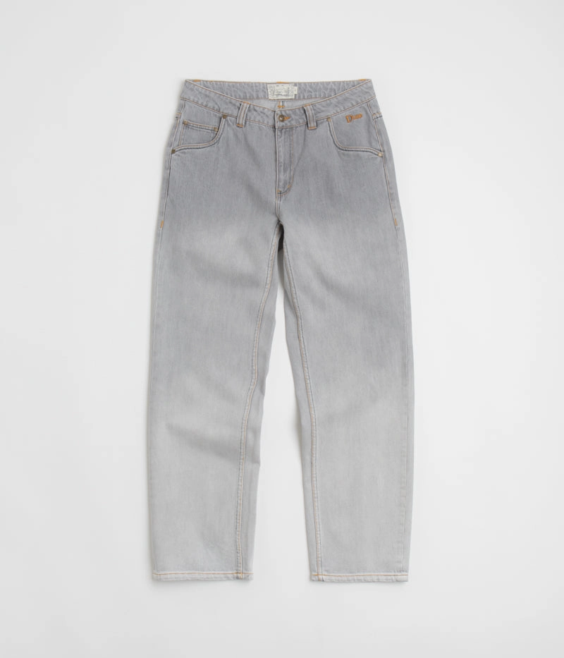 FunctionalZipper Simple Silhouette Dime Classic Relaxed Jeans - Dipped Sandblasted Grey