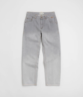 FunctionalZipper Simple Silhouette Dime Classic Relaxed Jeans - Dipped Sandblasted Grey