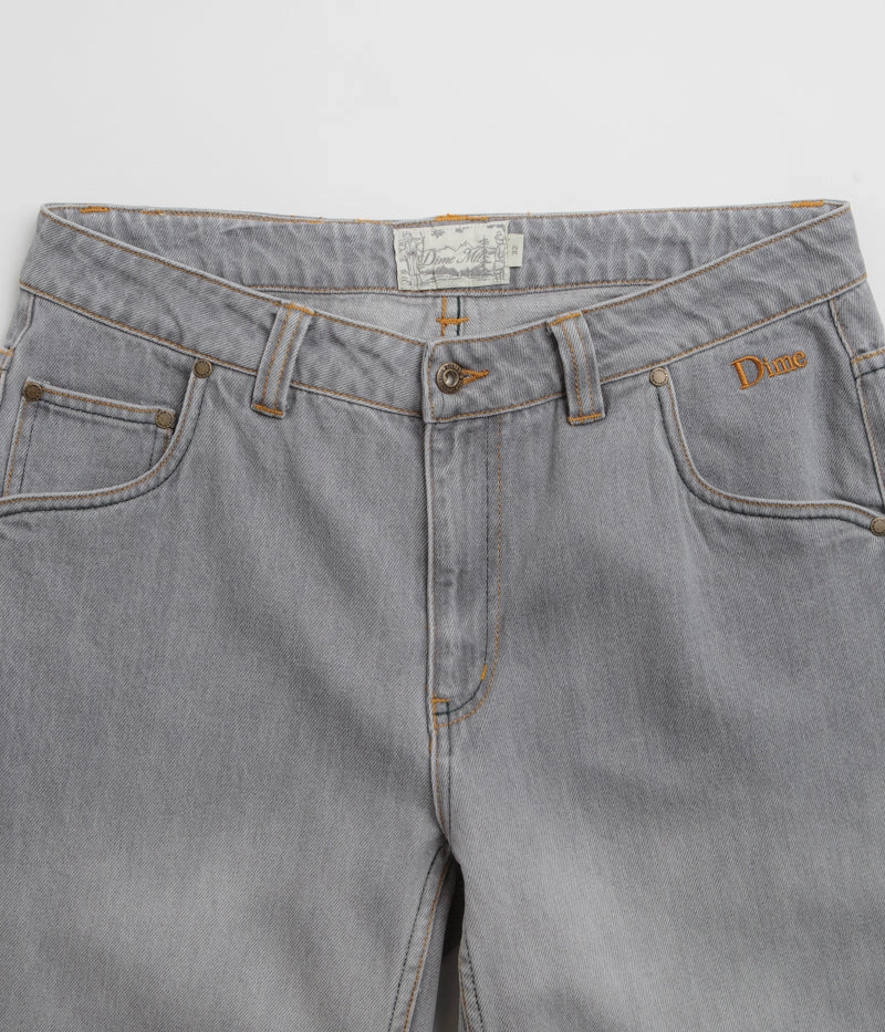 Dime Classic Relaxed Jeans - Dipped Sandblasted Grey Water-resistant All Time Use