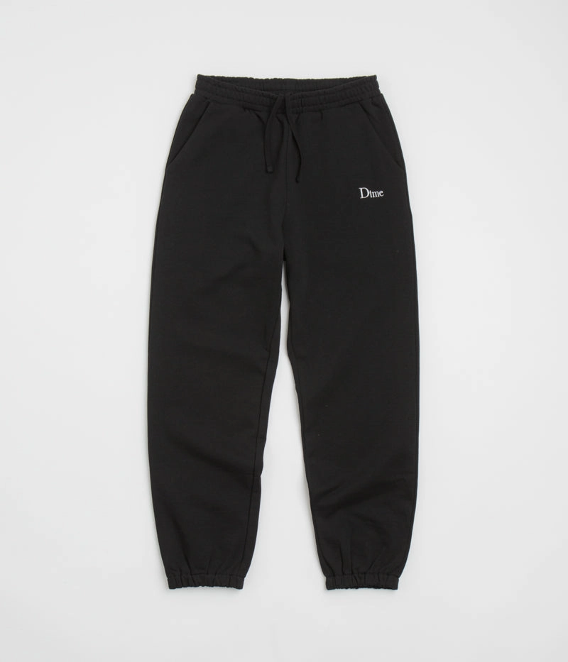 TaperedLeg Dime Classic Small Logo Sweatpants - Black