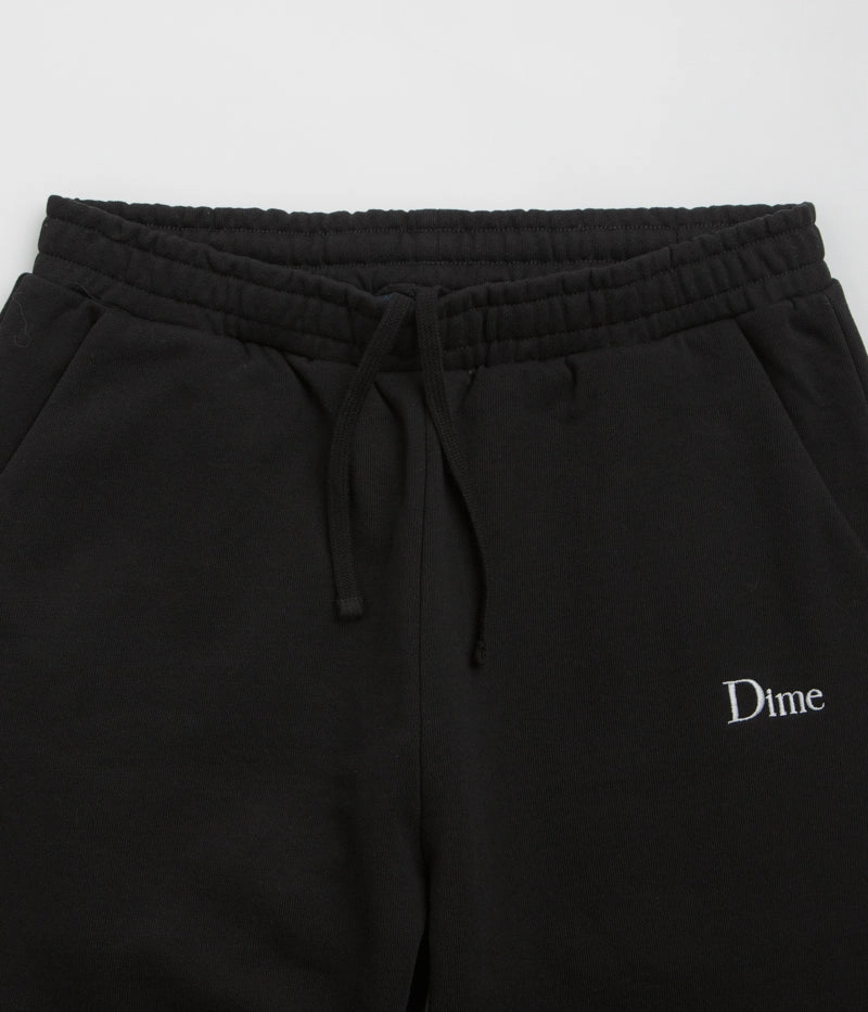 Wear Resistant Fabric Tear Resistant Design Dime Classic Small Logo Sweatpants - Black