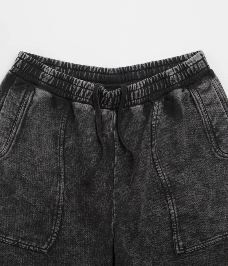 kids' style Dime Cyclone French Terry Shorts - Black Snow Washed
