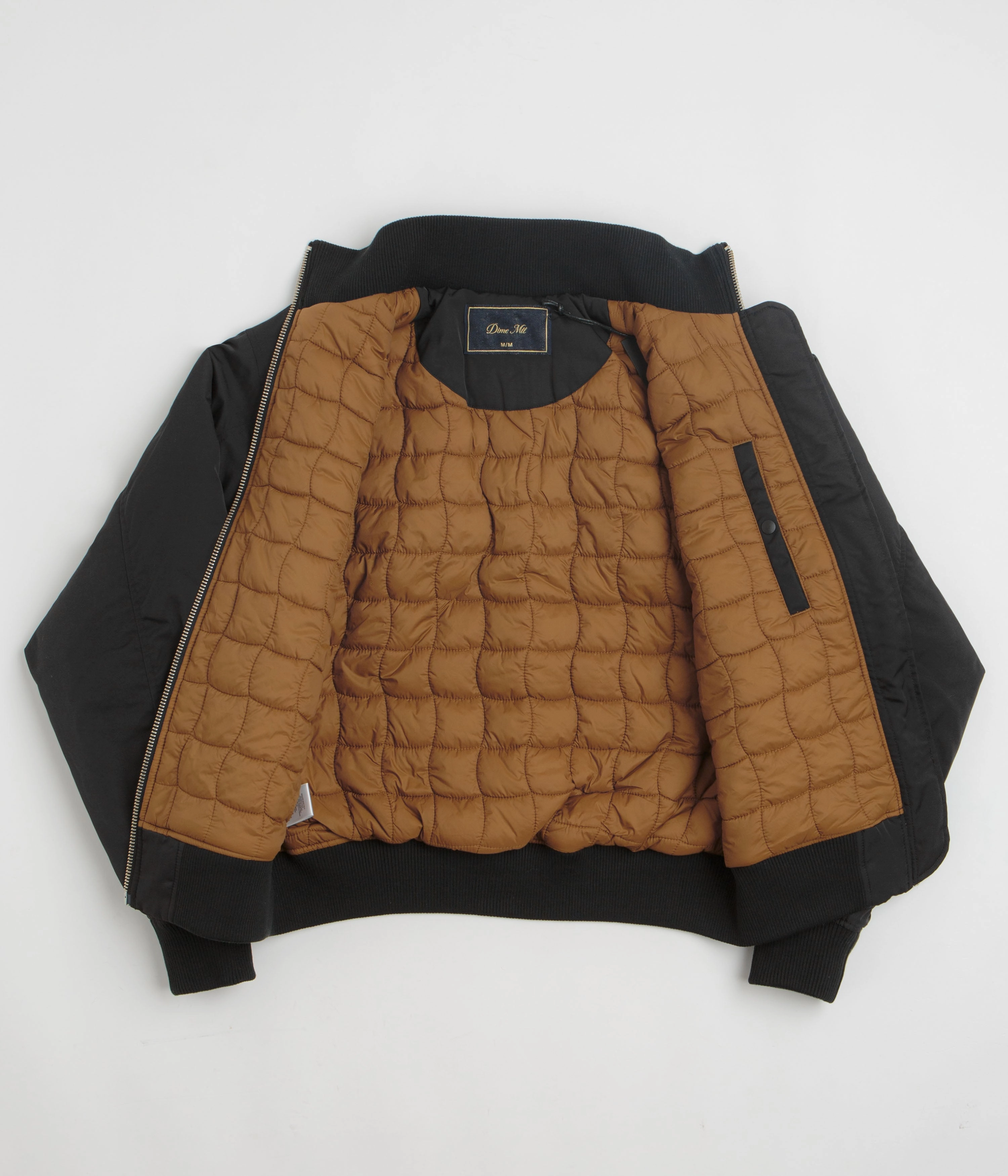 Dime Insulated Bomber Jacket - Black teens' Windproof Closure