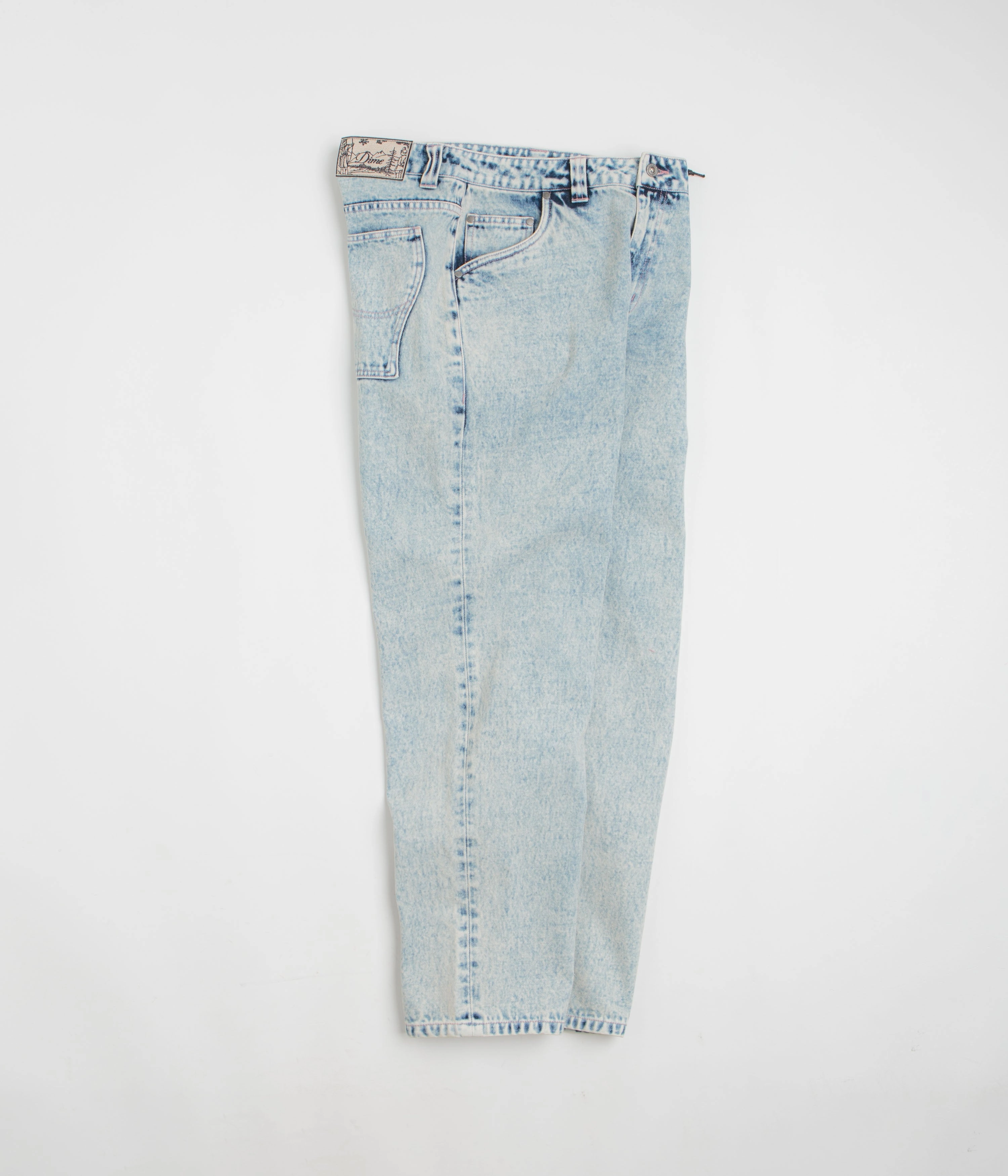 Dime Relaxed Denim Pants - Light Snow Washed AntiStaticLining