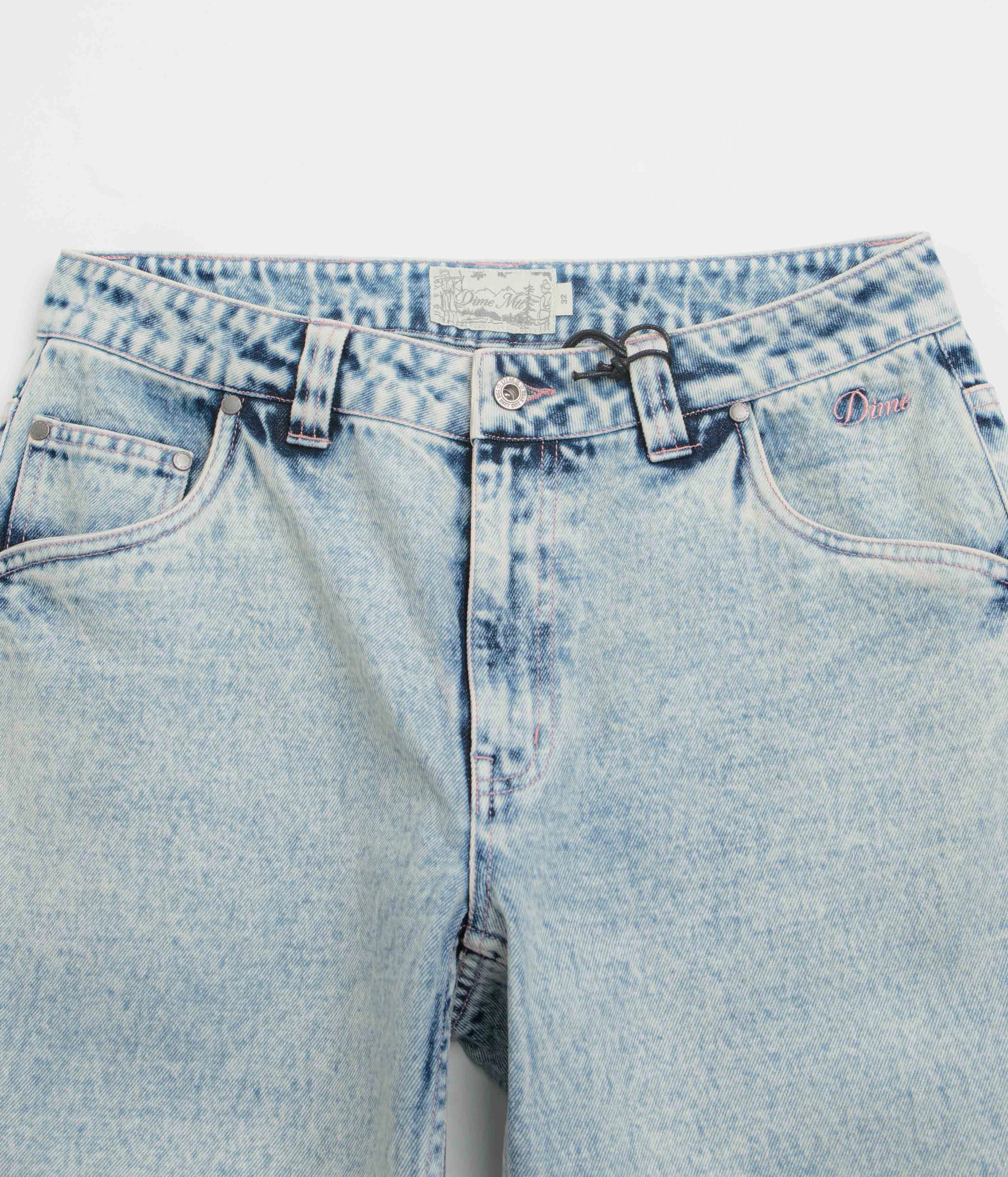 Active Lifestyle Dime Relaxed Denim Pants - Light Snow Washed